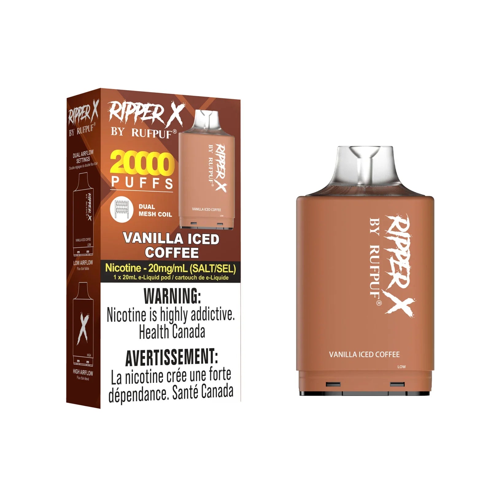 RIPPER X 20K Vanilla Iced Coffee 20MG