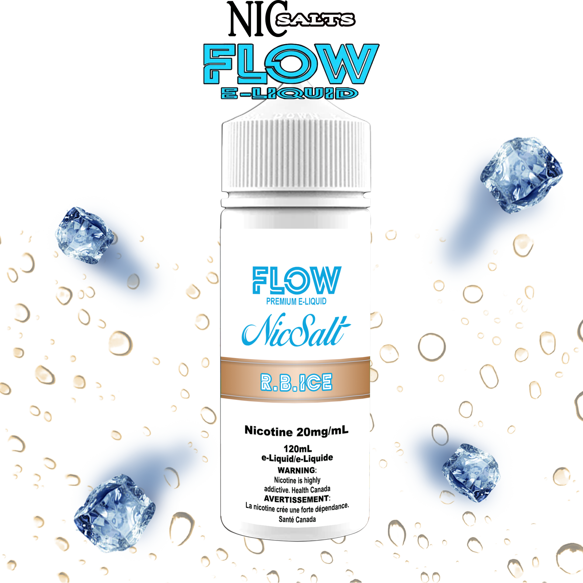 CUSTOM FLOW E-LIQUID SALT - R.B. ICE