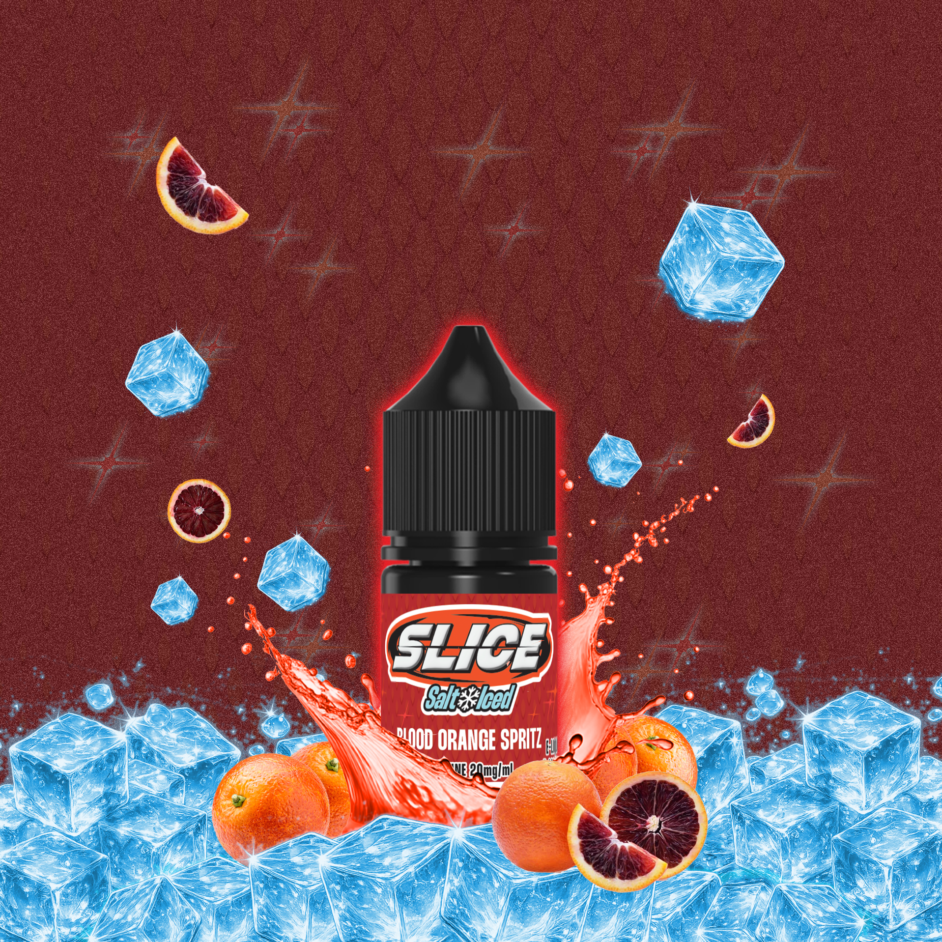 CUSTOM SLICE SALT - BLOOD ORANGE SPRITZ (ICED)