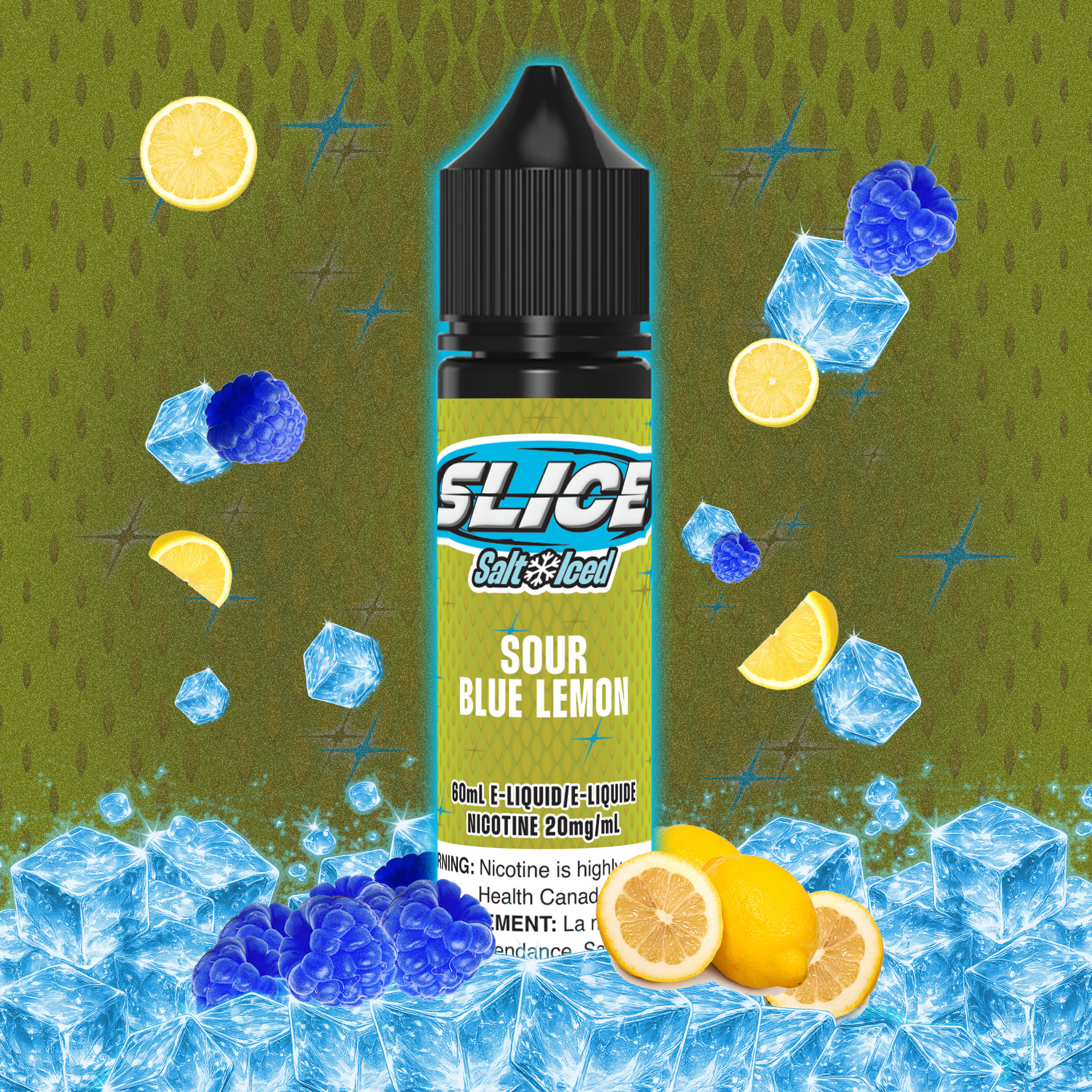 SLICE SALT - SOUR BLUE LEMON (ICED)