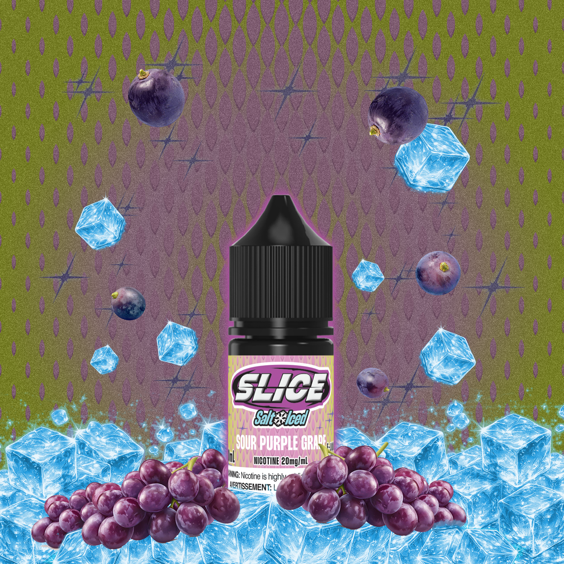 SLICE SALT - SOUR PURPLE GRAPE (ICED)