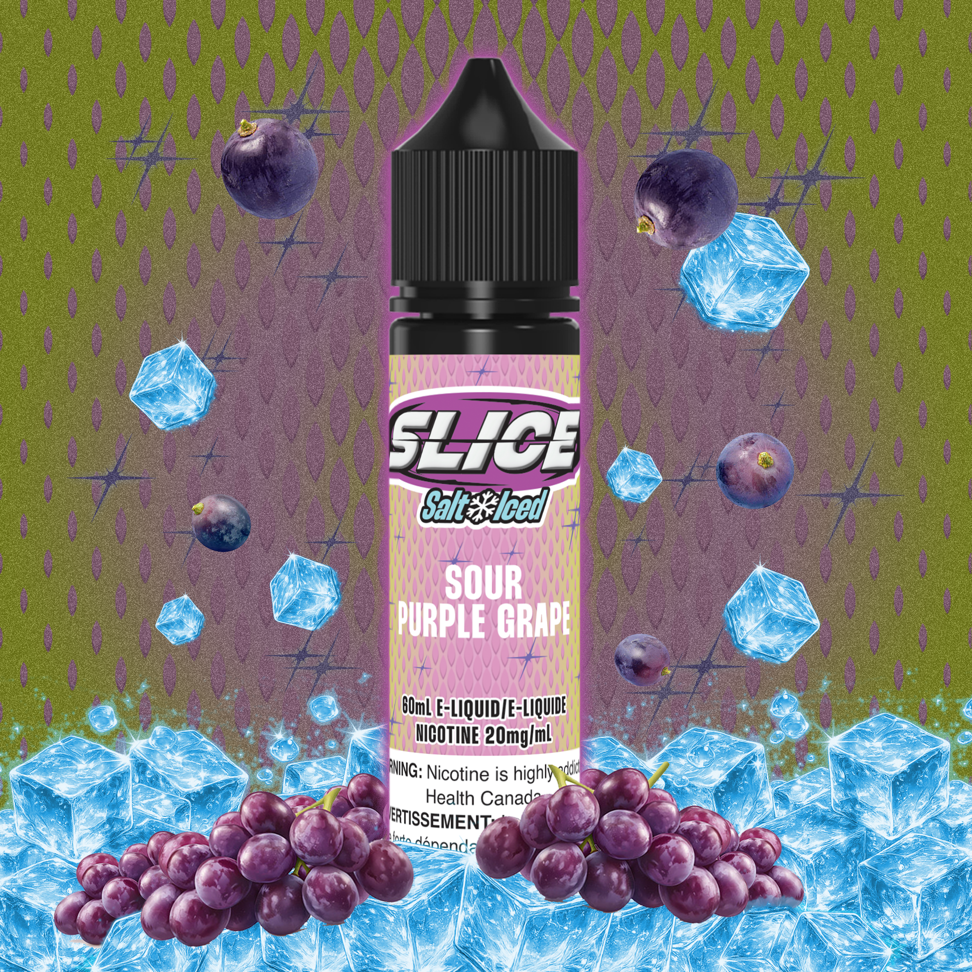 SLICE SALT - SOUR PURPLE GRAPE (ICED)