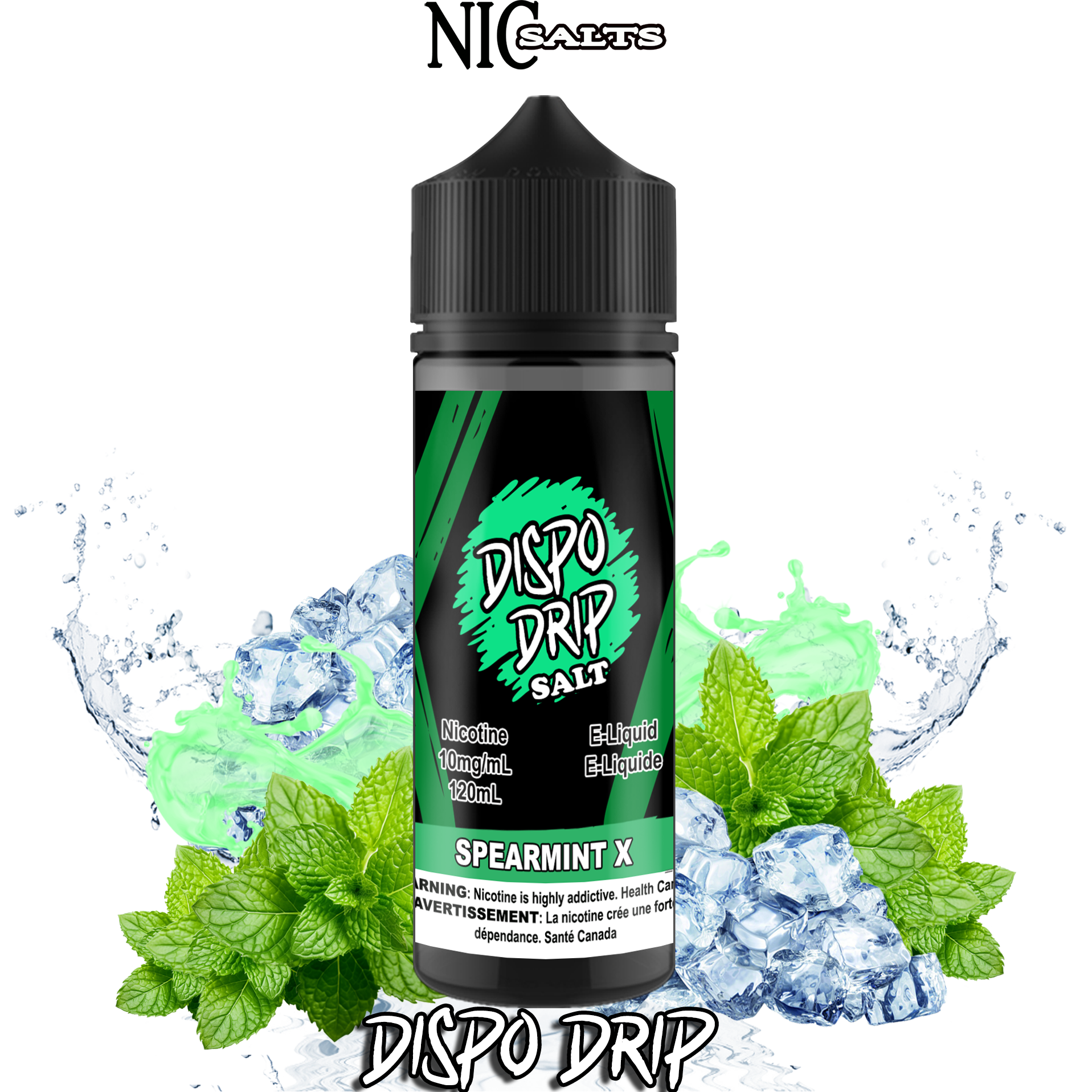 CUSTOM DISPO DRIP SALT - SPEARMINT X