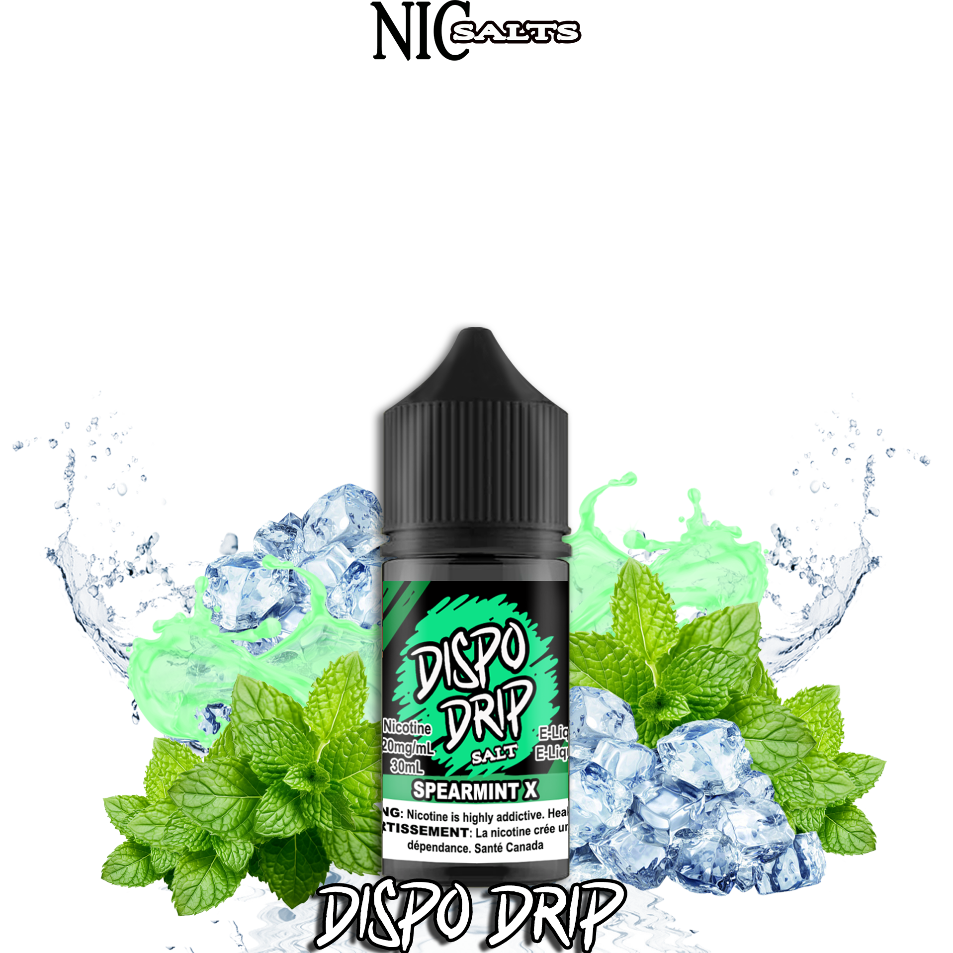 CUSTOM DISPO DRIP SALT - SPEARMINT X