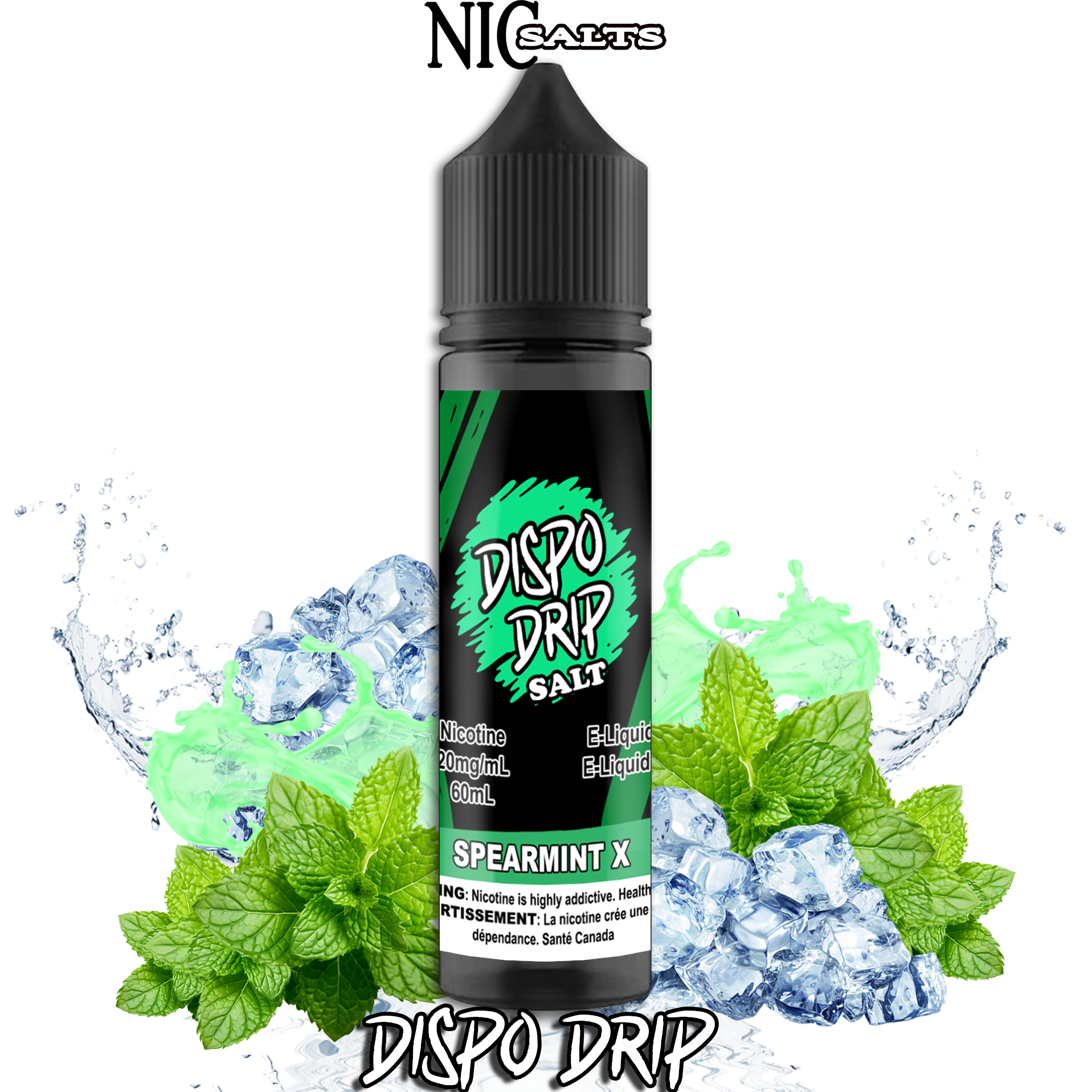 DISPO DRIP SALT - SPEARMINT X 60ML