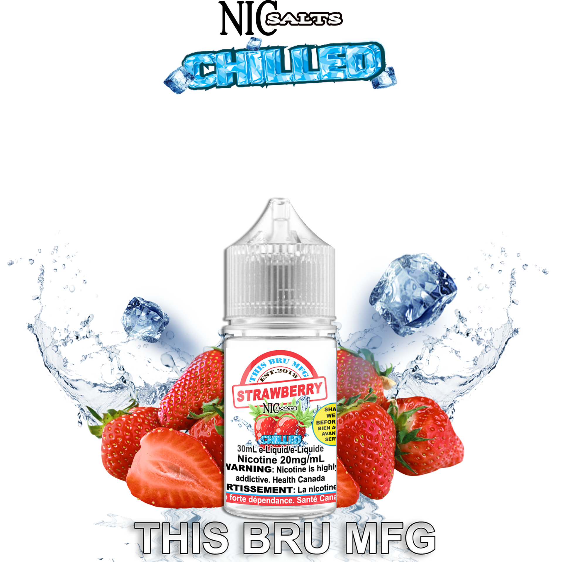 THIS BRU MFG SALT - STRAWBERRY CHILLED 30ML