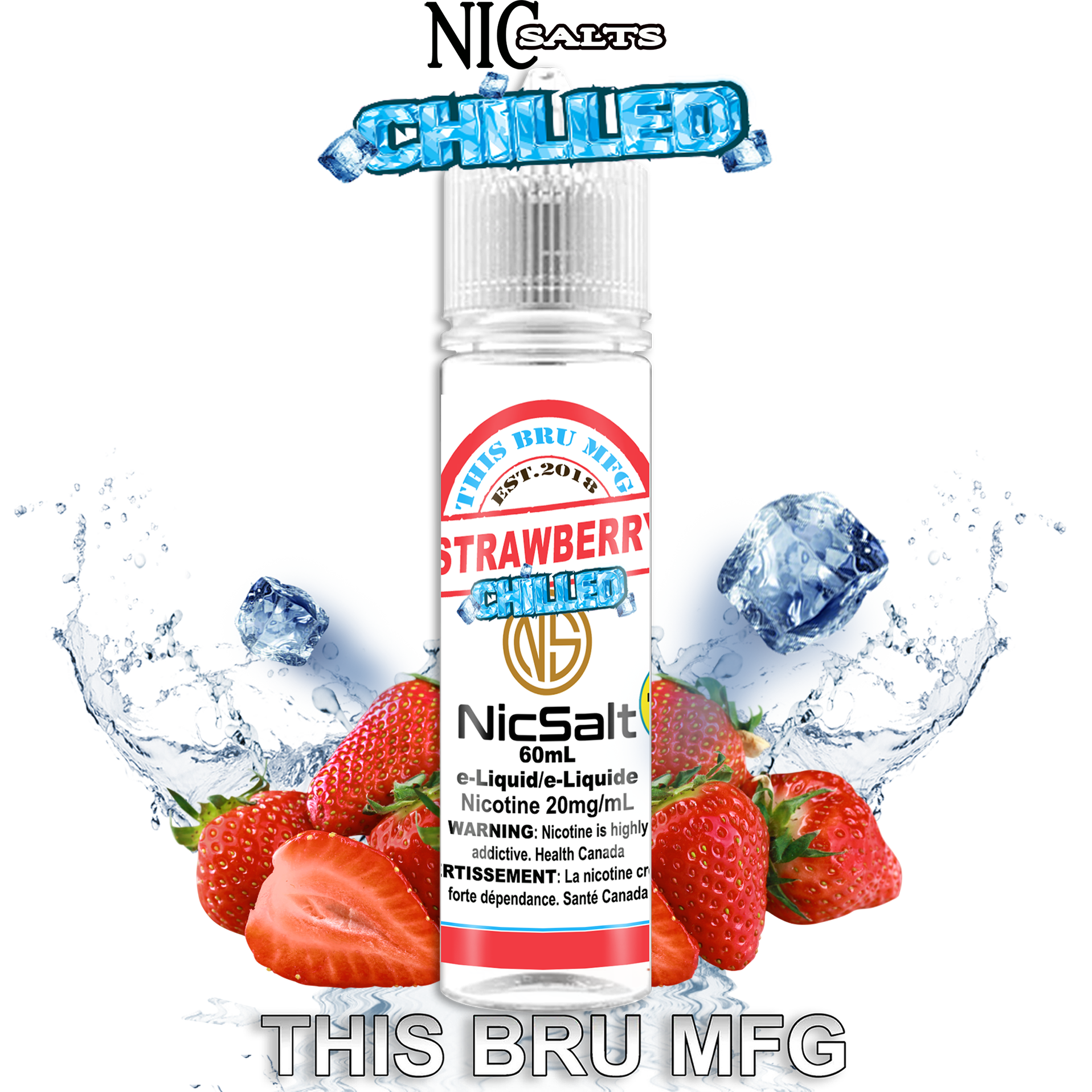 THIS BRU MFG SALT - STRAWBERRY CHILLED 60ML