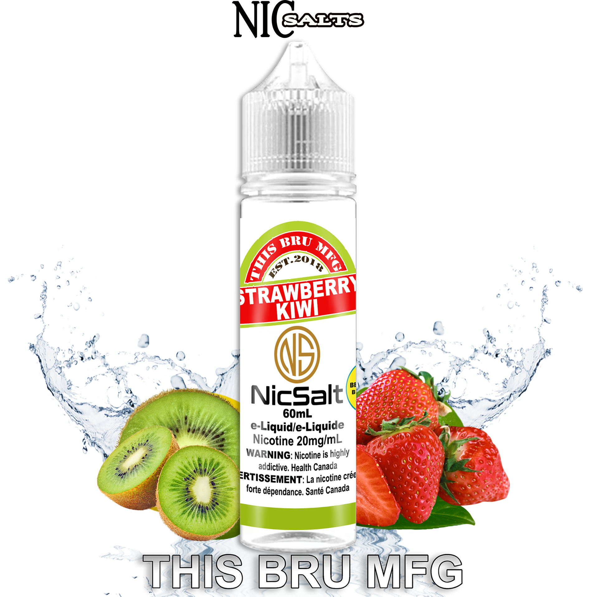 THIS BRU MFG SALT - STRAWBERRY KIWI 60ML
