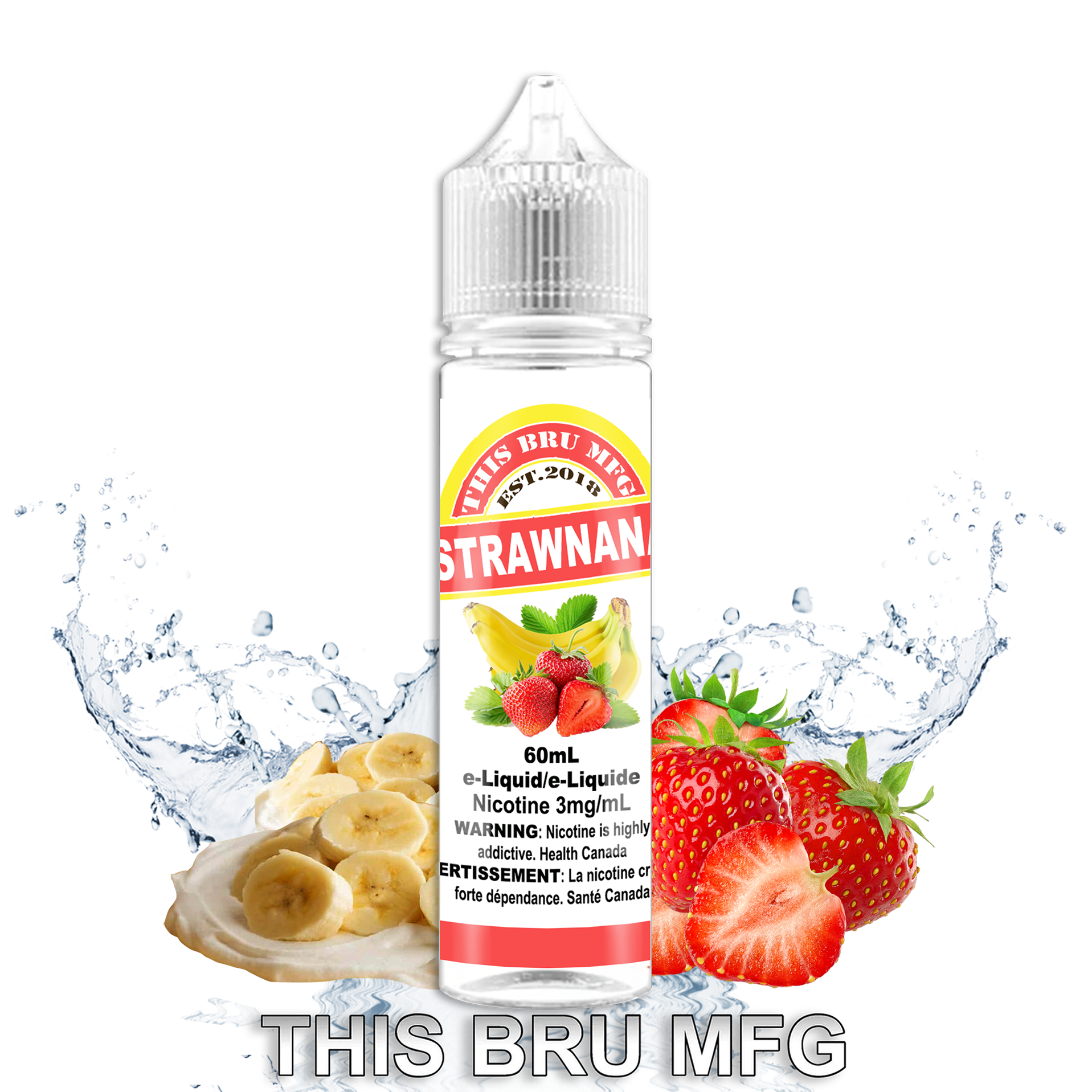 THIS BRU MFG - STRAWNANA 60ML