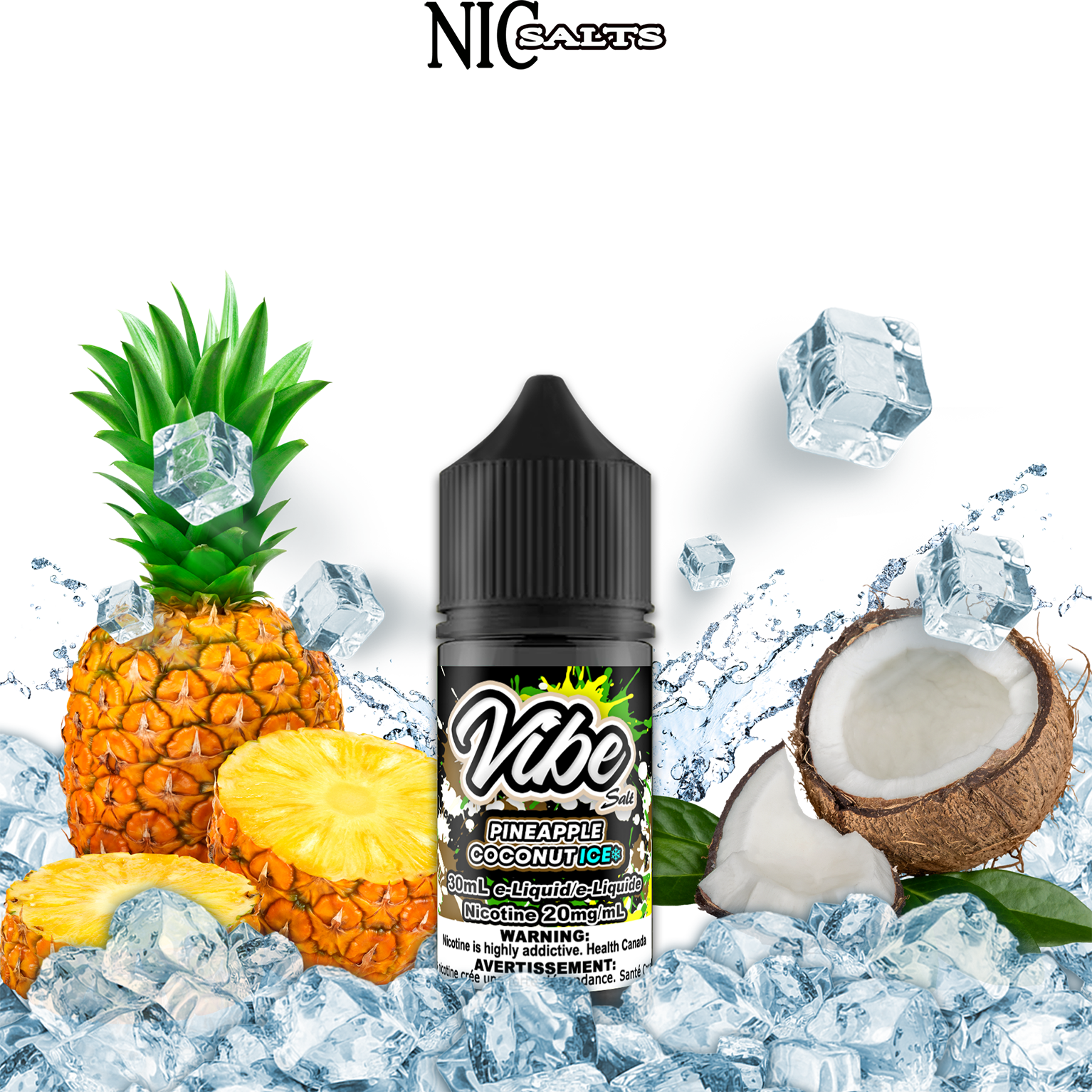 CUSTOM VIBE SALT - PINEAPPLE COCONUT ICE