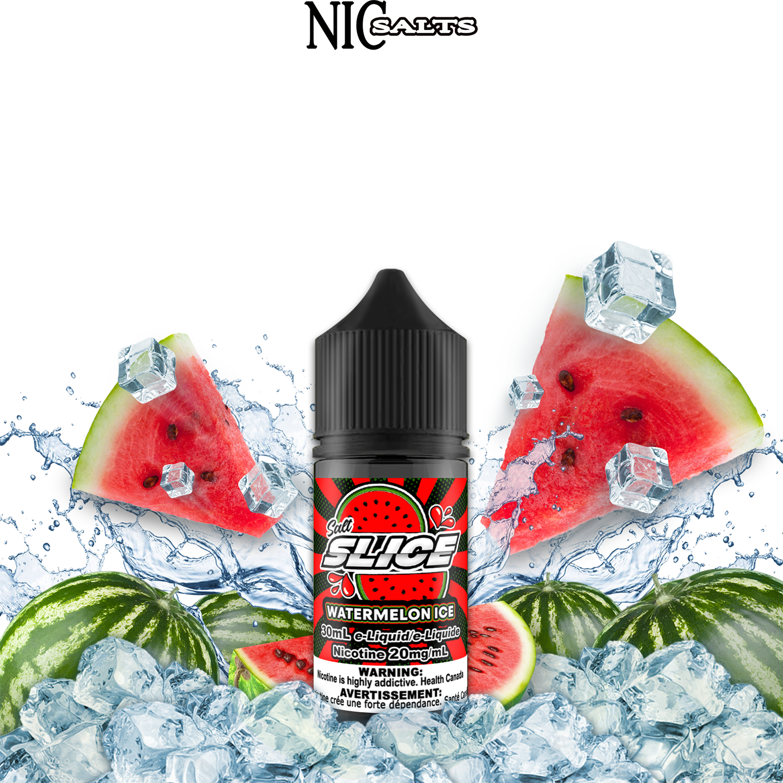 CUSTOM SLICE SALT - WATERMELON ICE