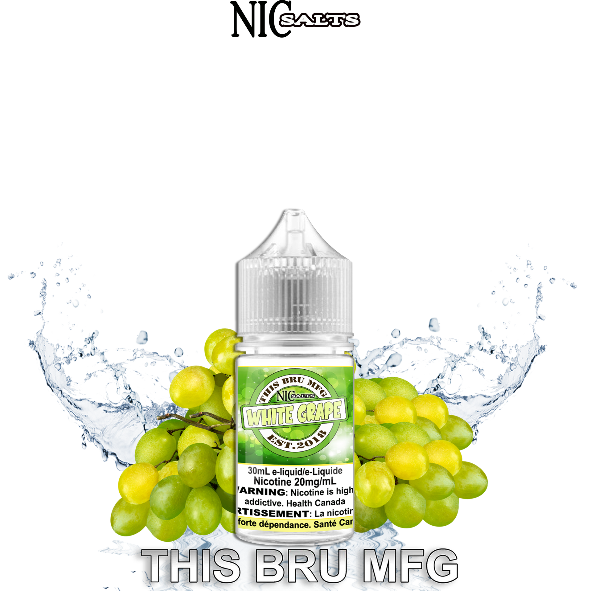 THIS BRU MFG SALT - WHITE GRAPE 30ML