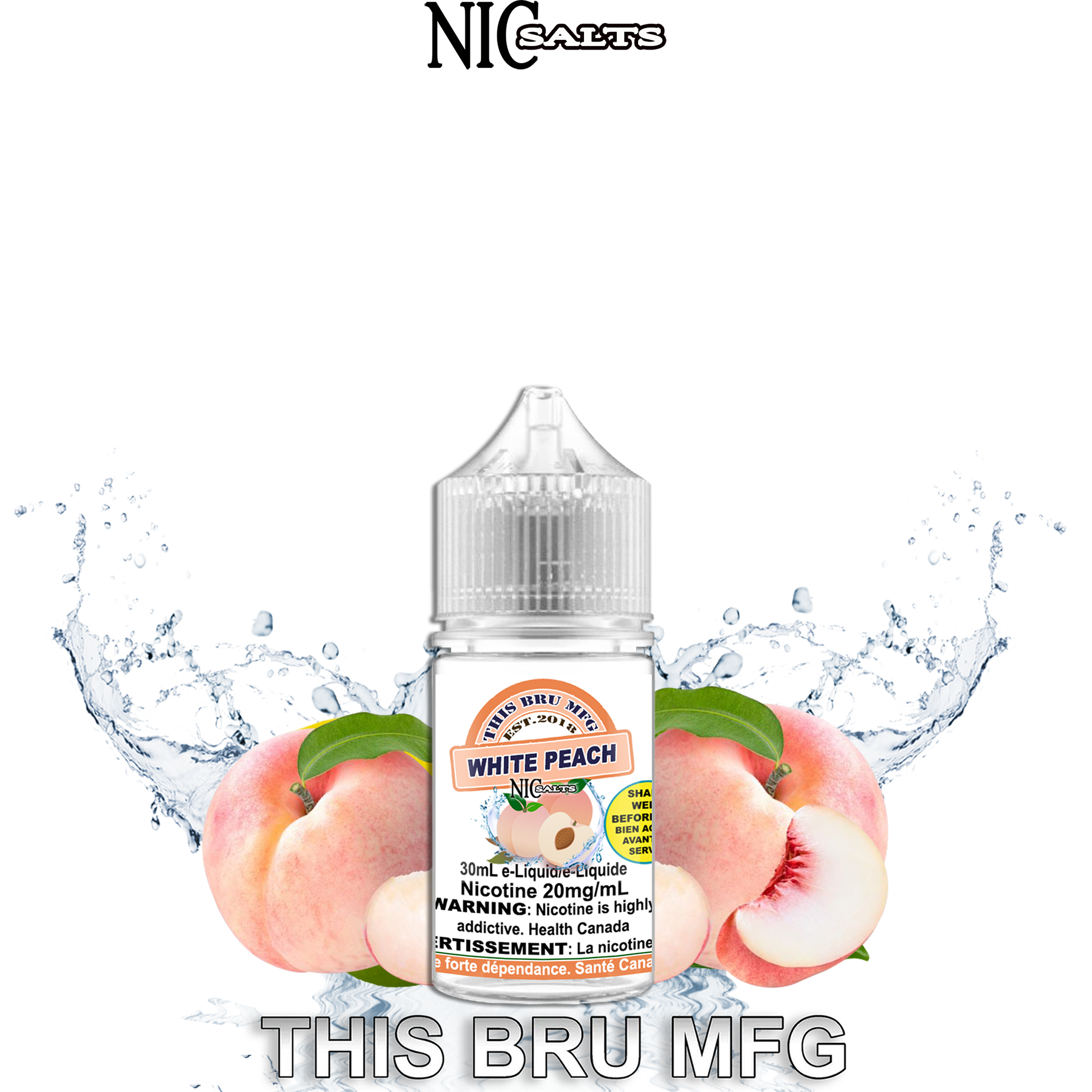 CUSTOM THIS BRU MFG SALT - WHITE PEACH