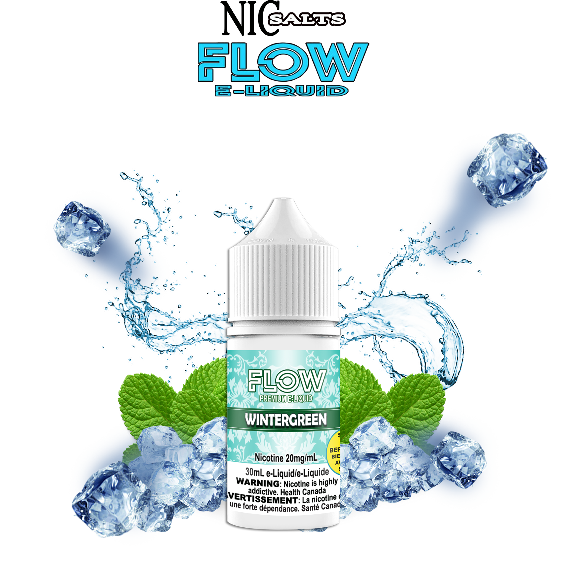 FLOW E-LIQUID SALT - WINTERGREEN 30ML