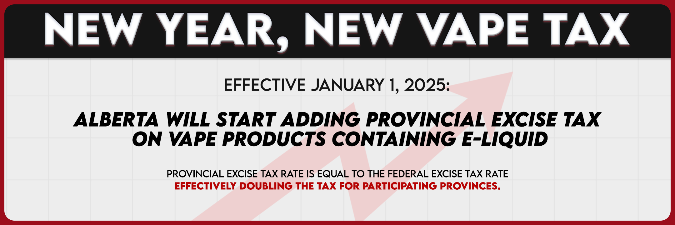 New Year, New Vape Tax for Albertans