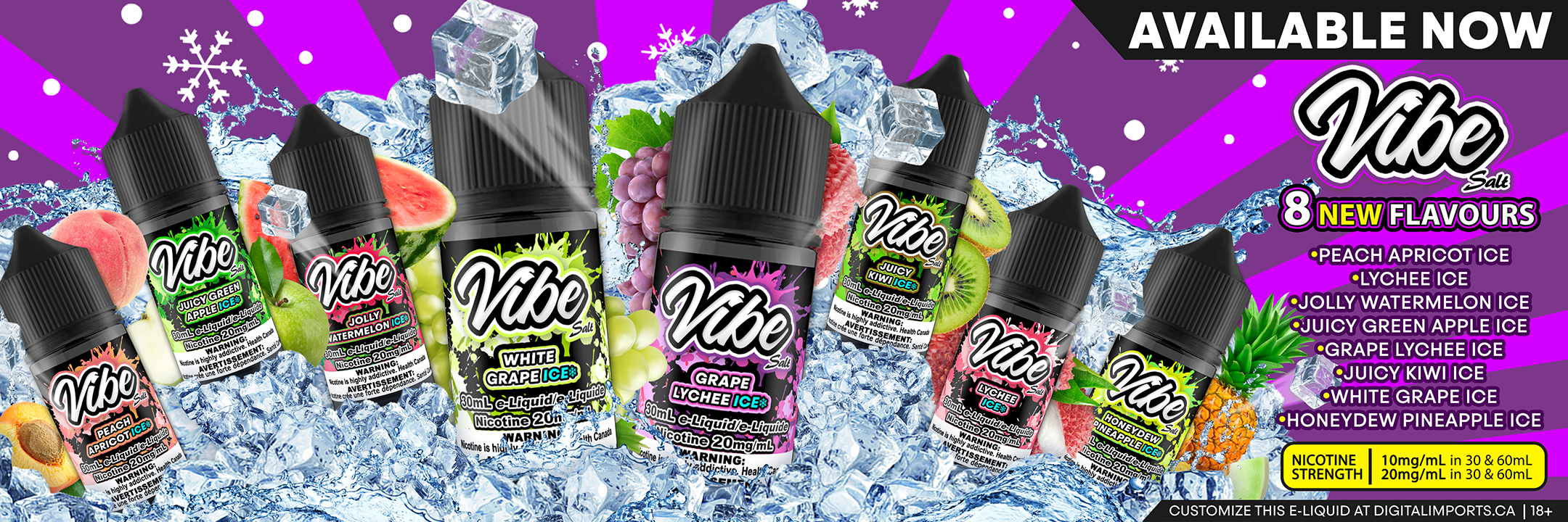 Vibe Salt Nicotine E-liquids