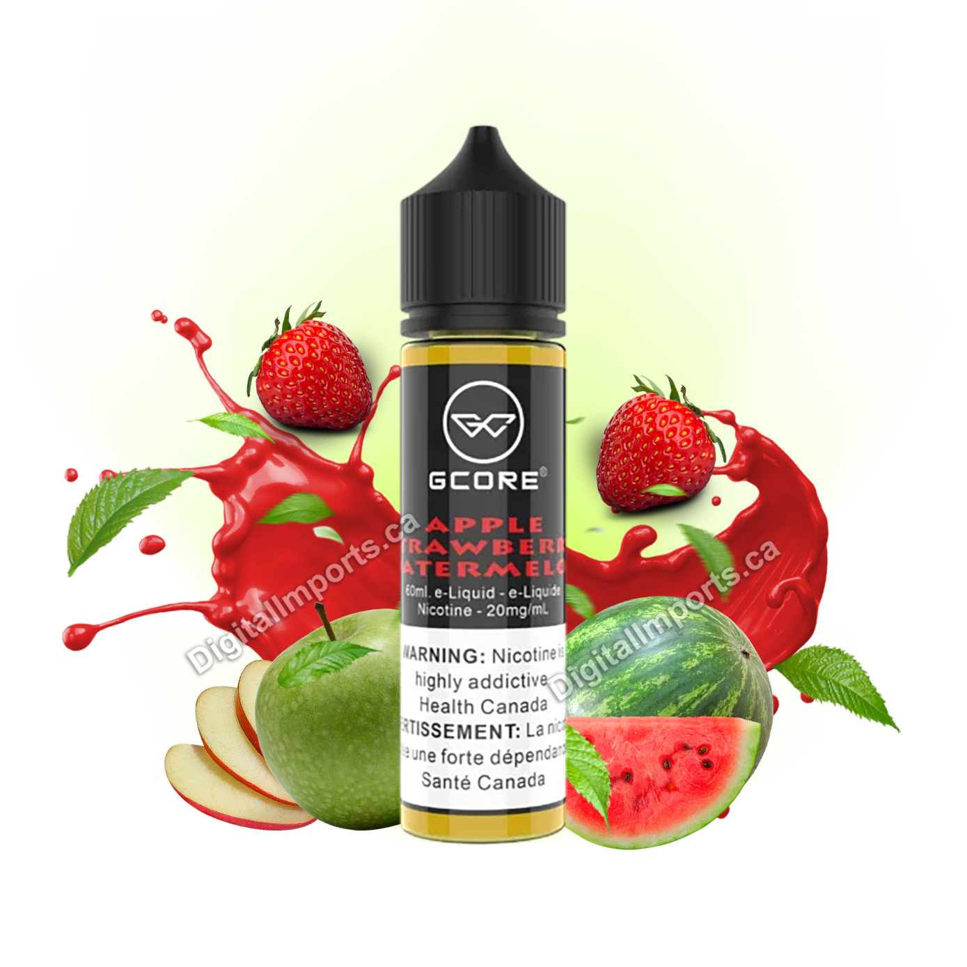 [BC/SK/NL/NS] GCORE SALT - APPLE STRAWBERRY WATERMELON 60ML