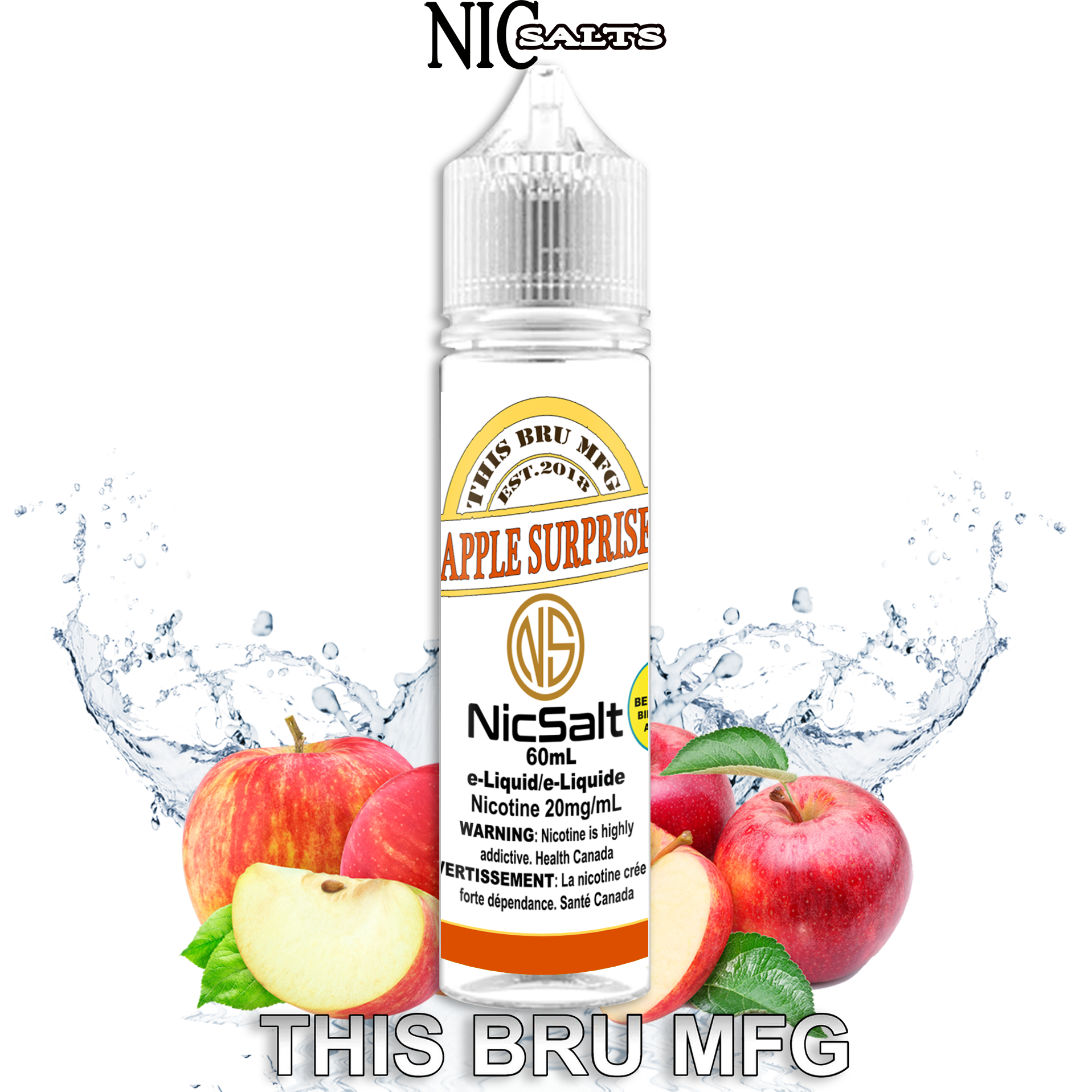 CUSTOM THIS BRU MFG SALT - APPLE SURPRISE 60ML