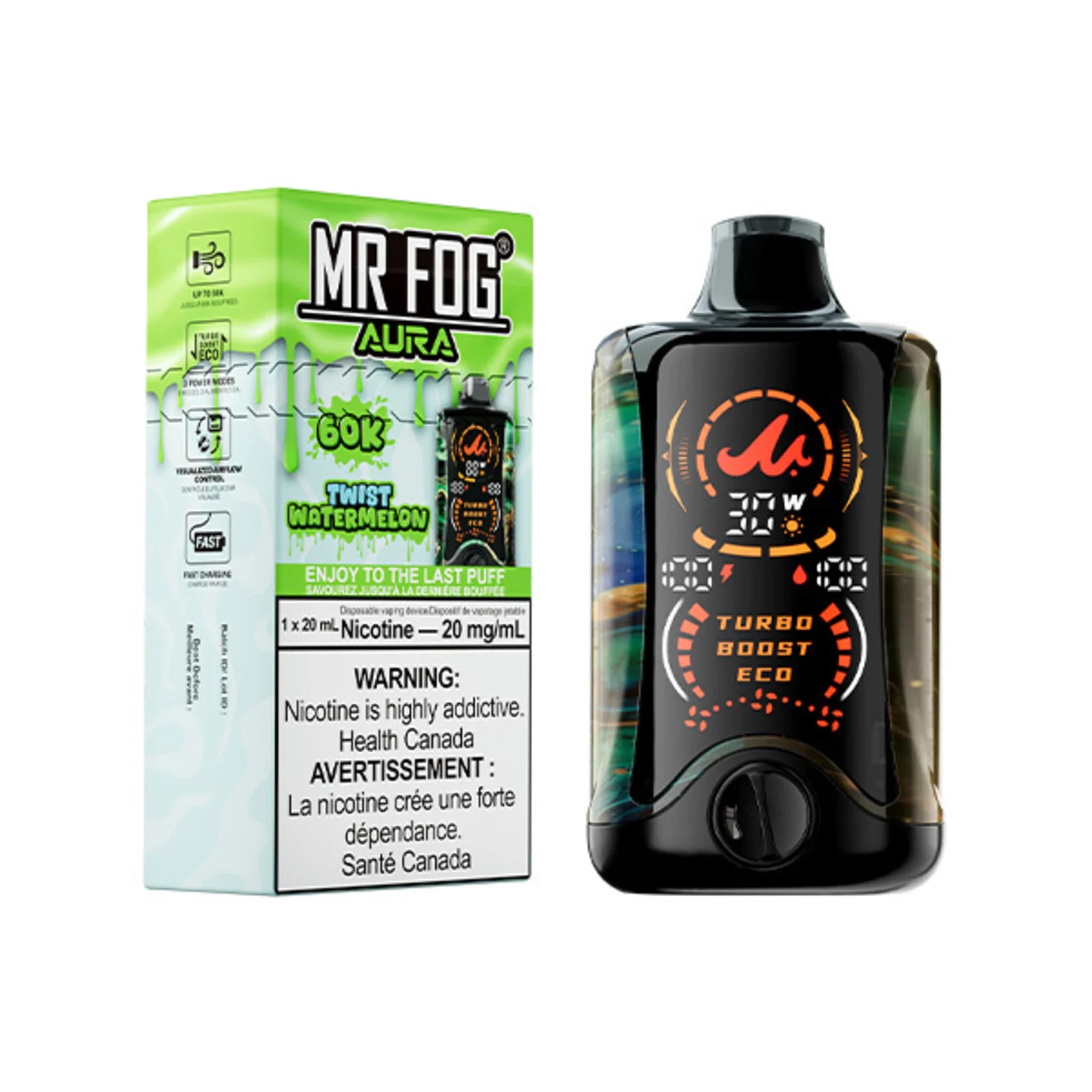[BC/SK/NL/NS] MR. FOG AURA 60K DISPOSABLE