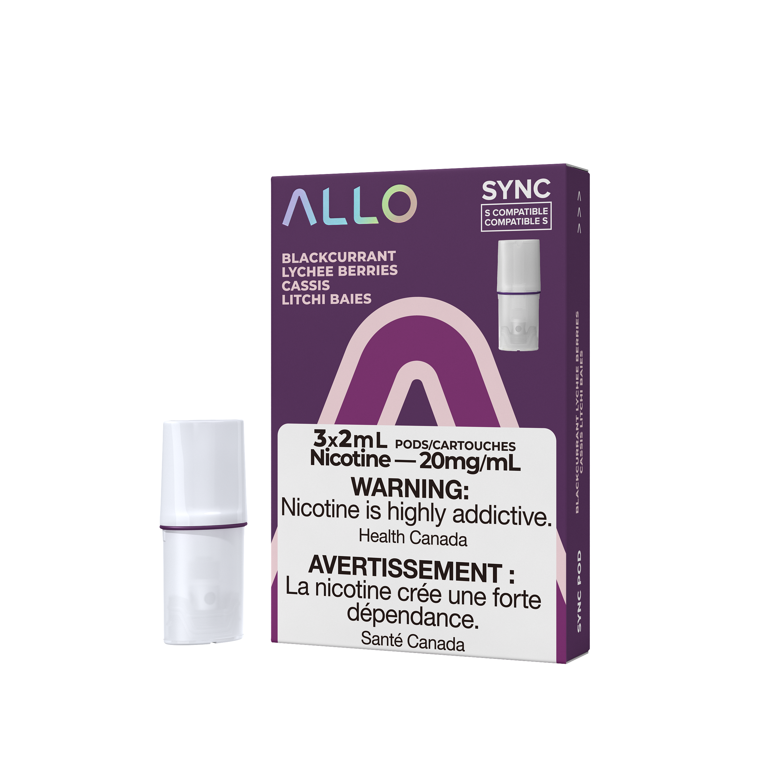 ALLO SYNC POD BLACKCURRANT LYCHEE BERRIES 20MG