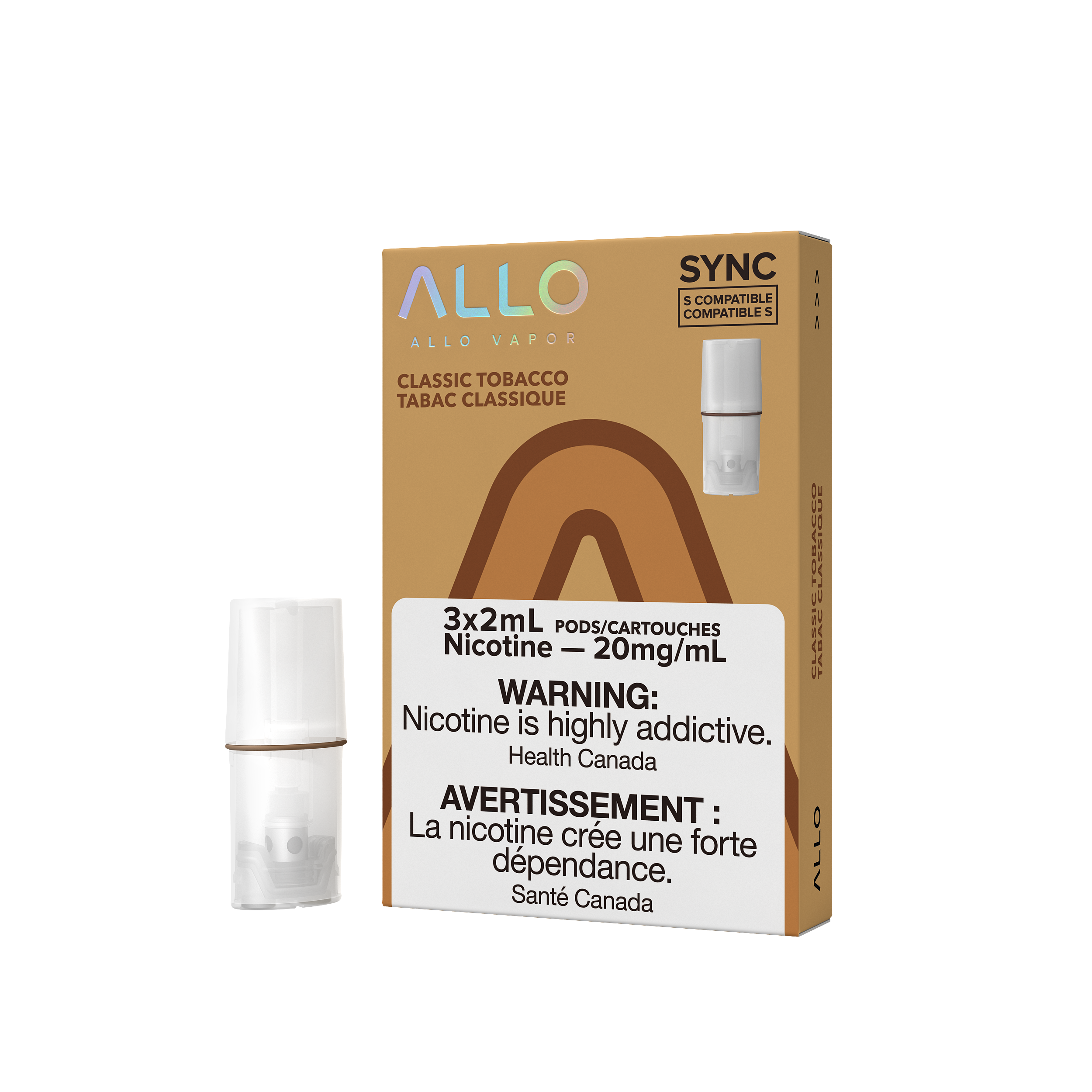 ALLO SYNC POD CLASSIC TOBACCO 20MG