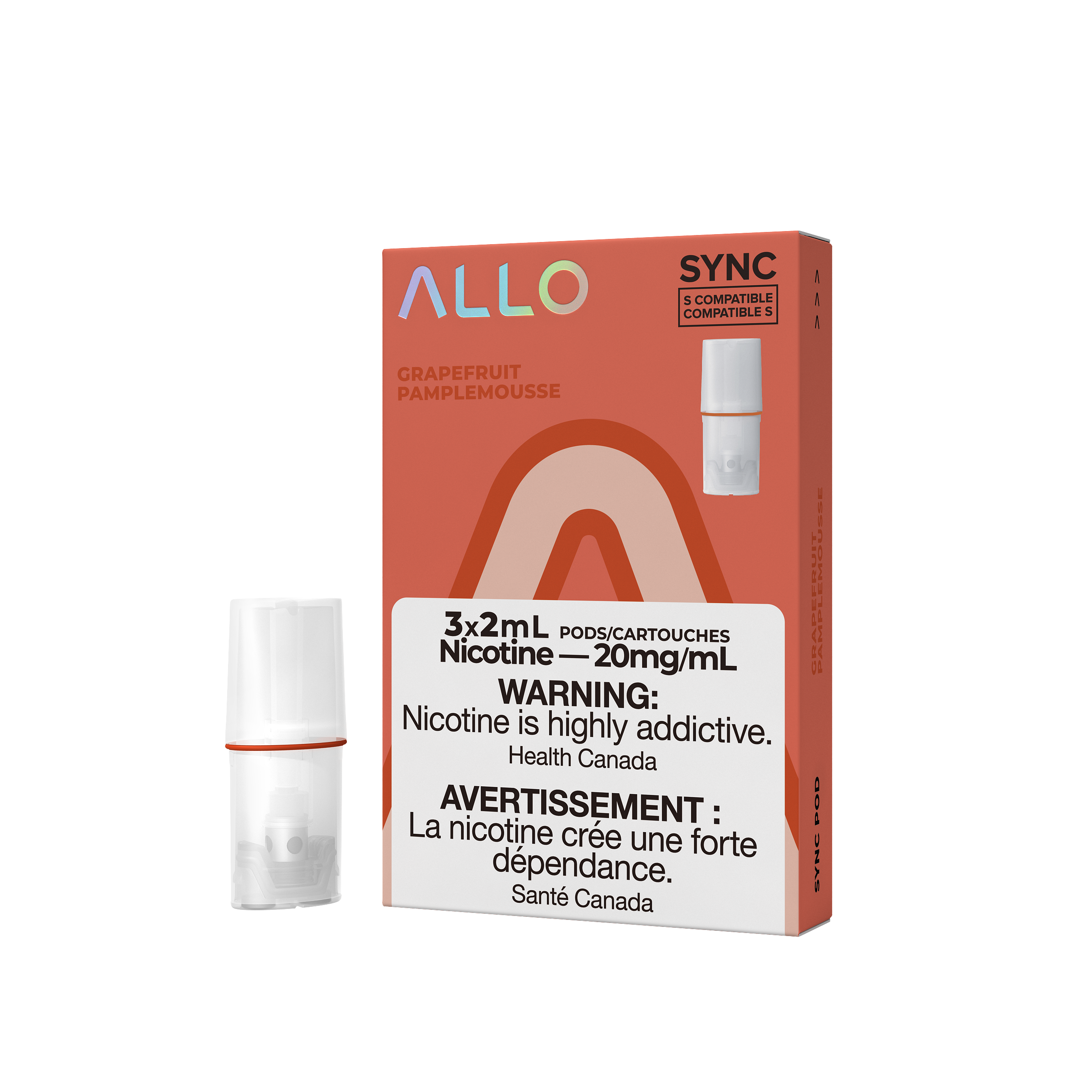 ALLO SYNC POD GRAPEFRUIT 20MG