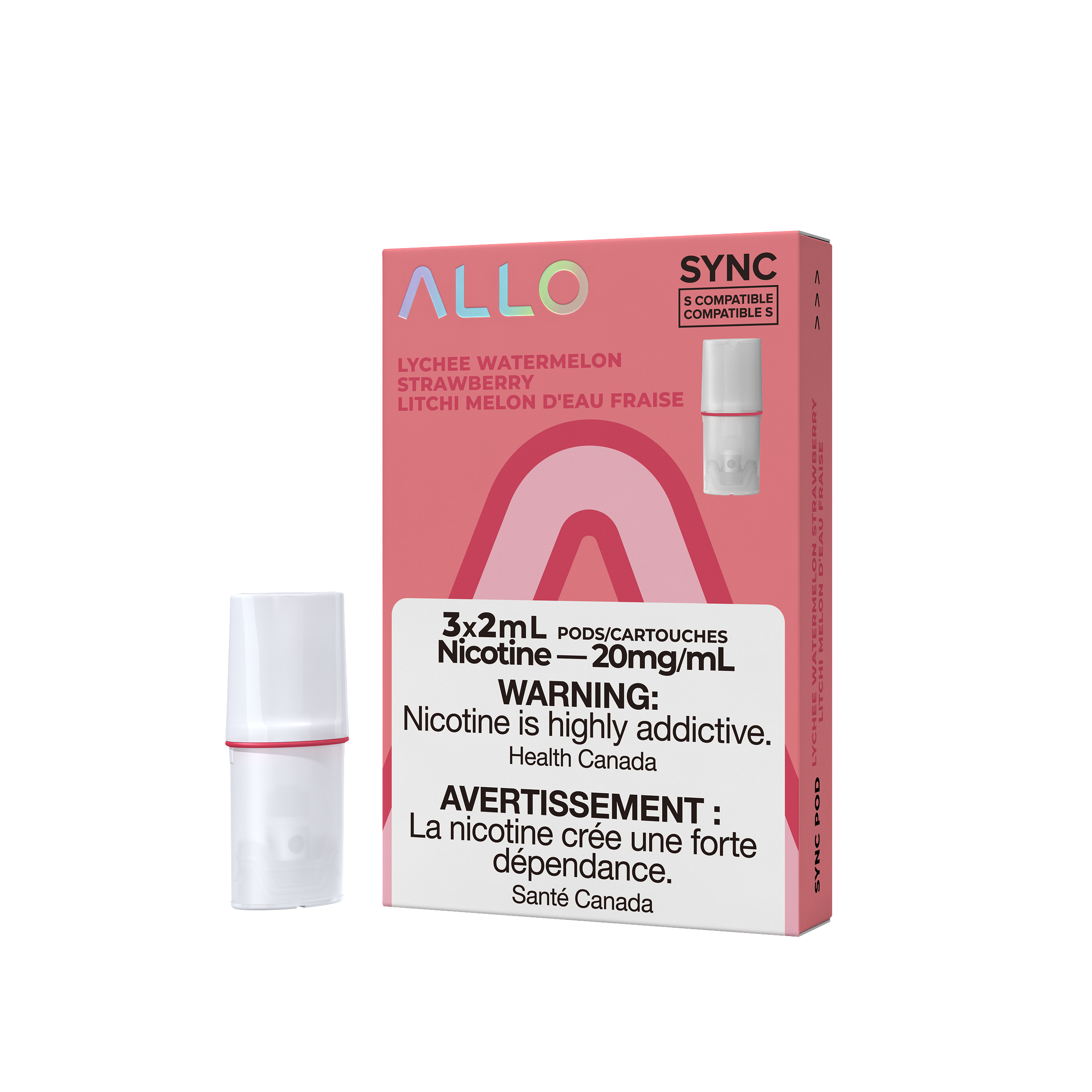 ALLO SYNC POD LYCHEE WATERMELON STRAWBERRY 20MG