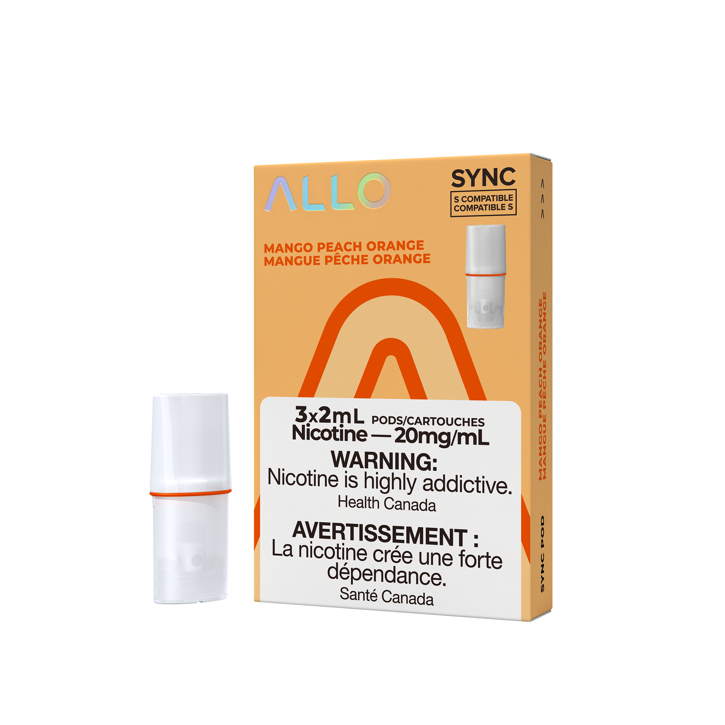 ALLO SYNC POD MANGO PEACH ORANGE 20MG