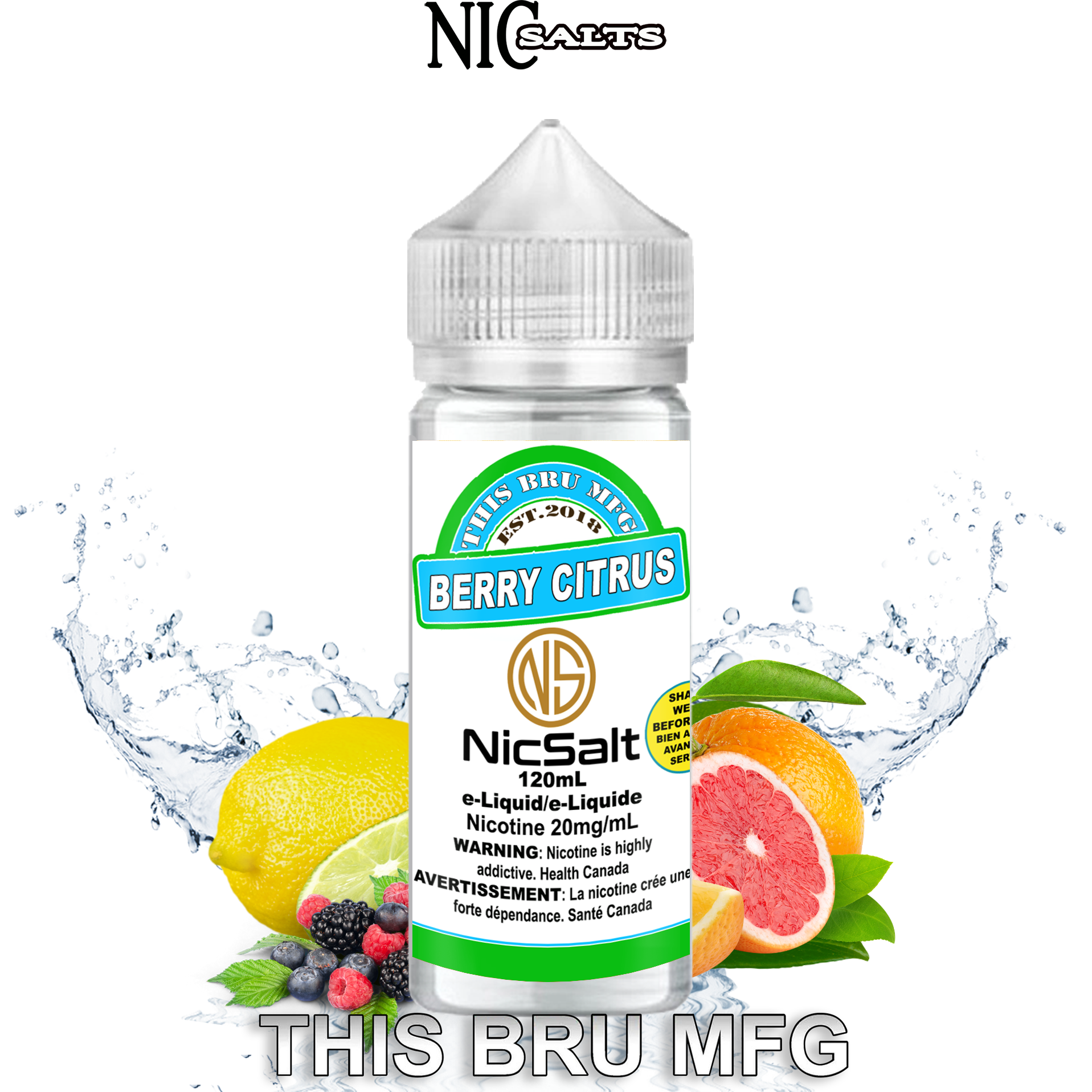 CUSTOM THIS BRU MFG SALT - BERRY CITRUS 120ML