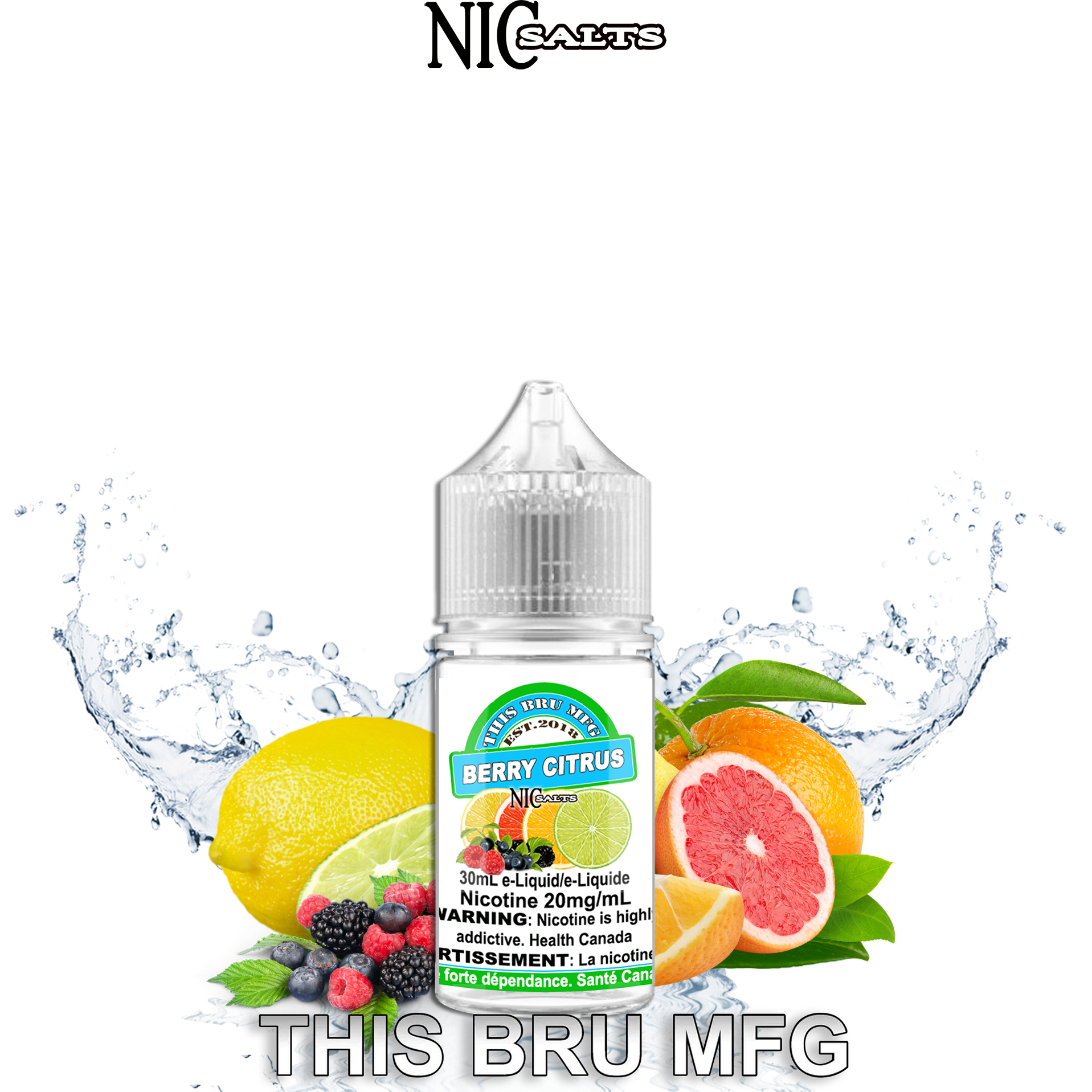 CUSTOM THIS BRU MFG SALT - BERRY CITRUS 30ML