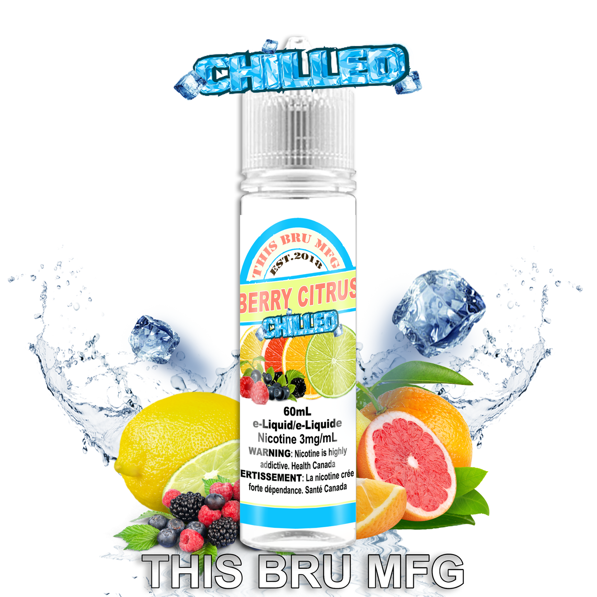 CUSTOM THIS BRU MFG - BERRY CITRUS CHILLED 60ML