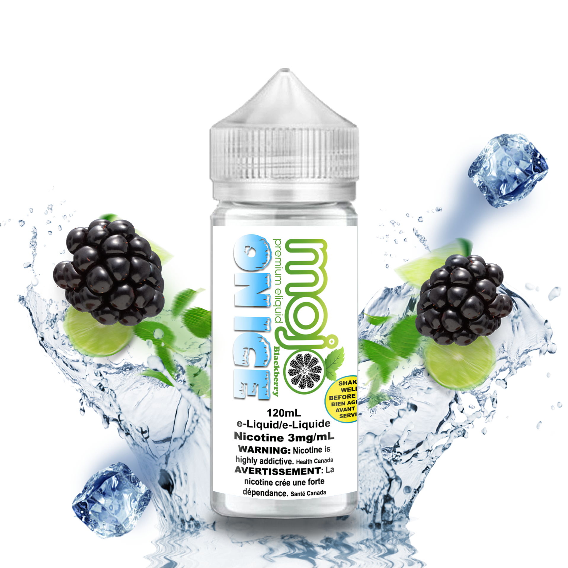 CUSTOM MOJO - BLACKBERRY ICE 120ML