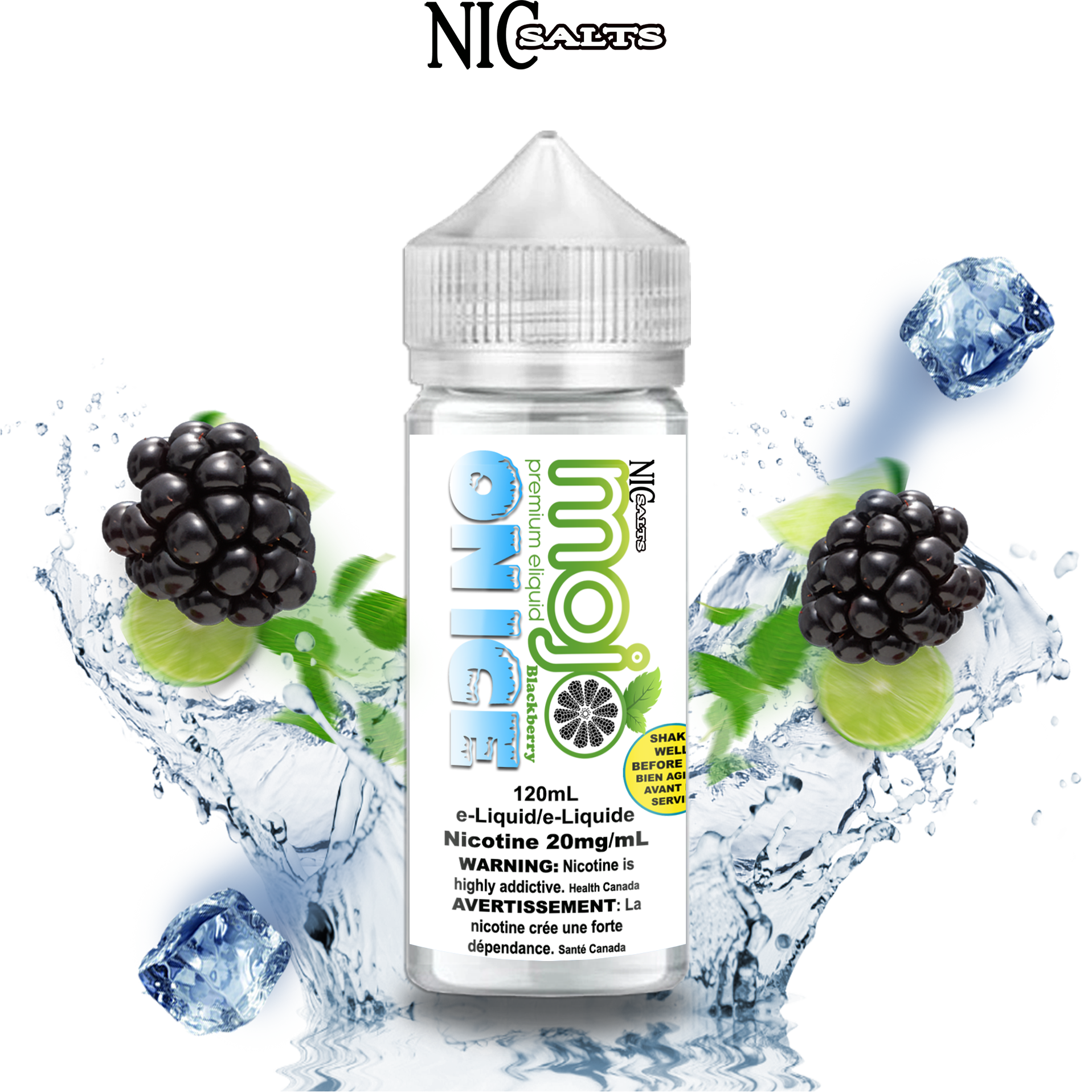 CUSTOM MOJO SALT - BLACKBERRY ICE 120ML