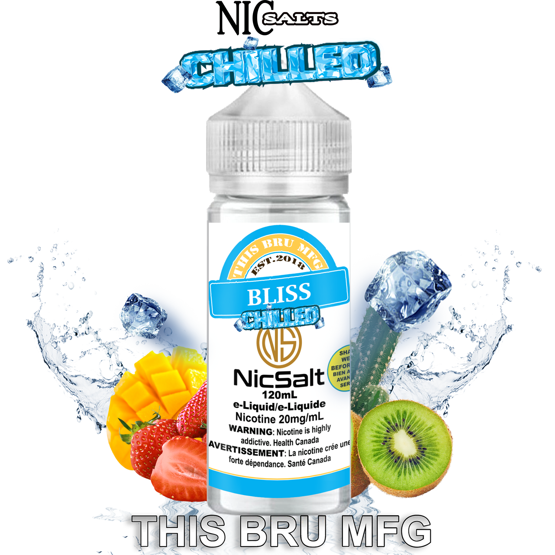 CUSTOM THIS BRU MFG SALT - BLISS CHILLED 120ML