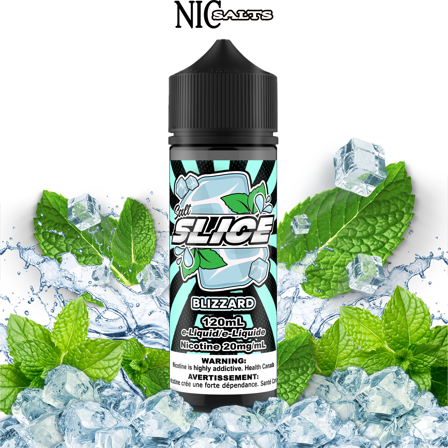 CUSTOM SLICE SALT - BLIZZARD 120ML