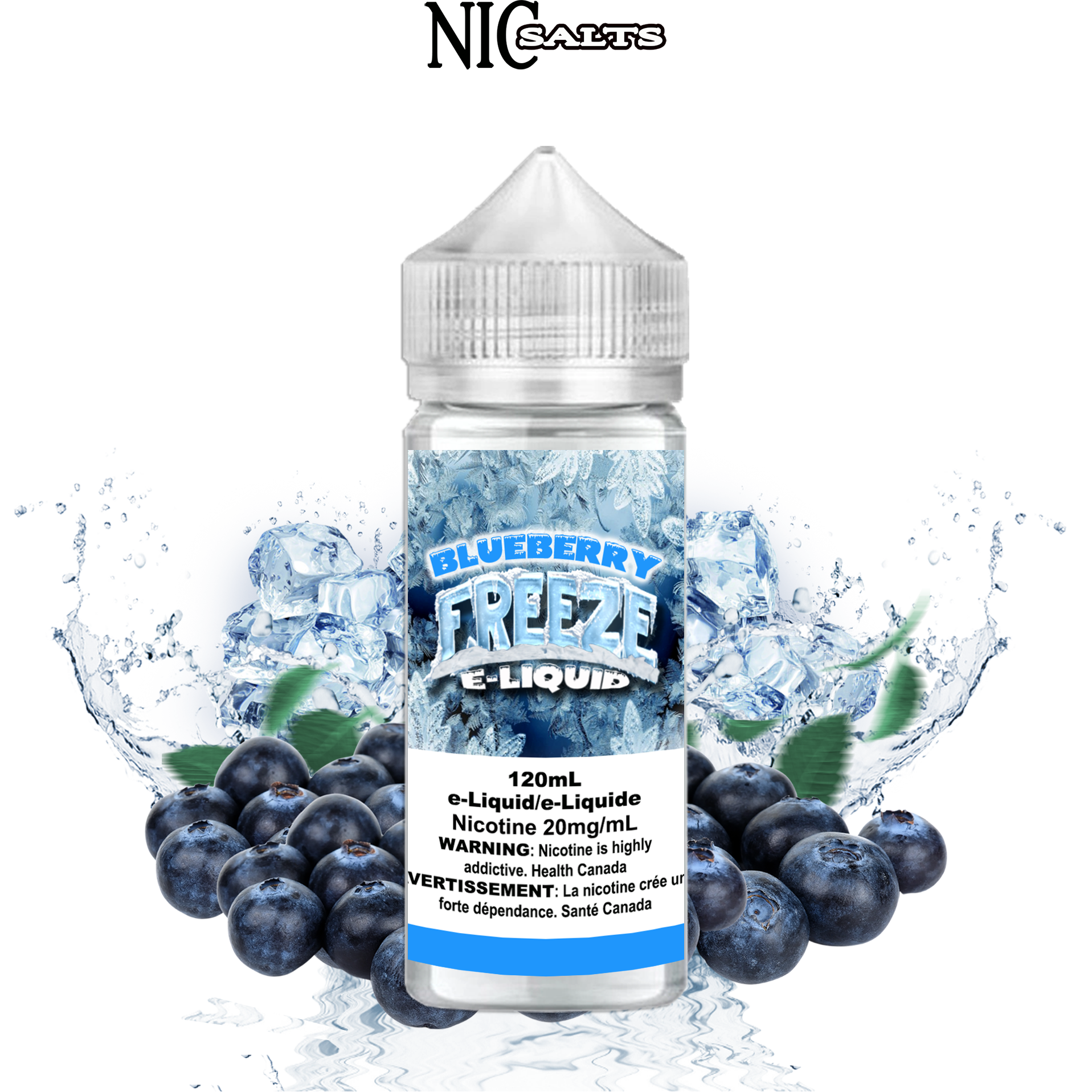 CUSTOM FREEZE SALT - BLUEBERRY 120ML