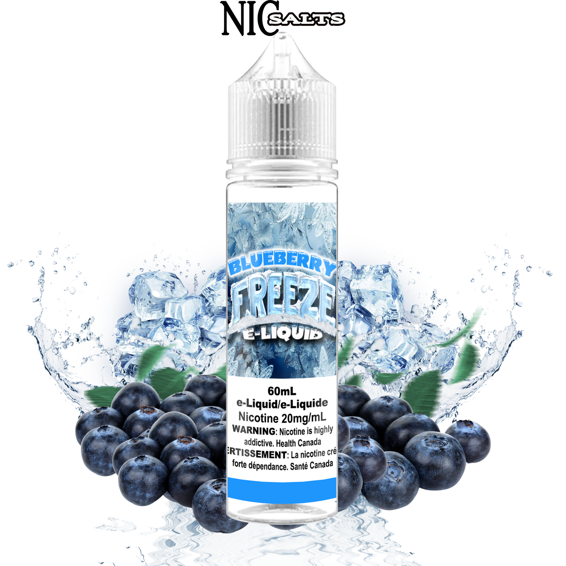 CUSTOM FREEZE SALT - BLUEBERRY 60ML