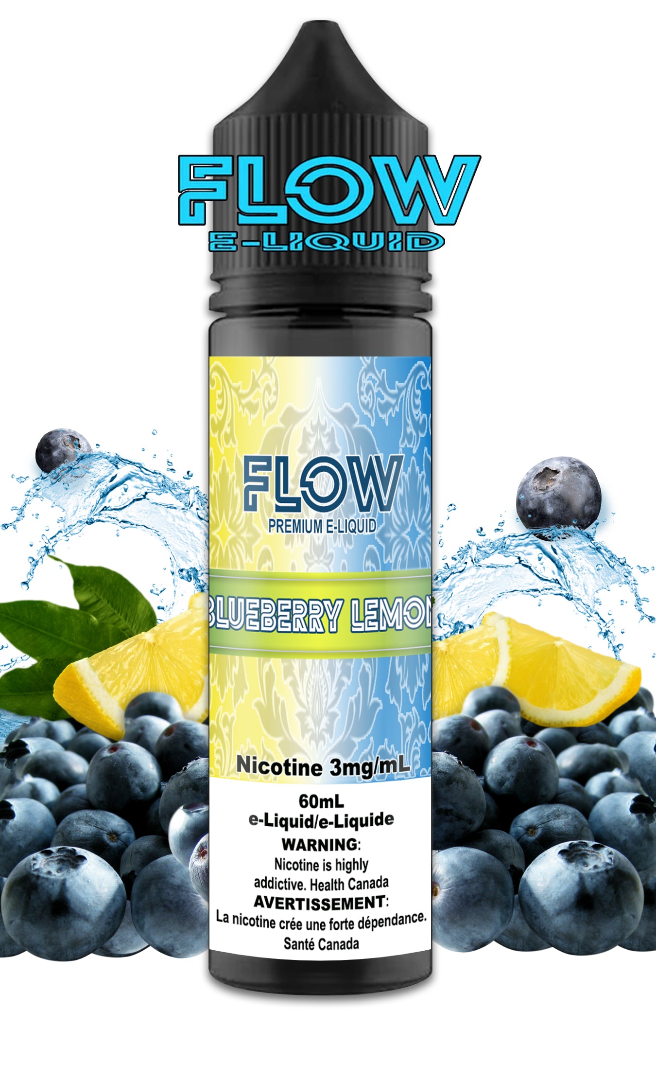 FLOW E-LIQUID - BLUEBERRY LEMON