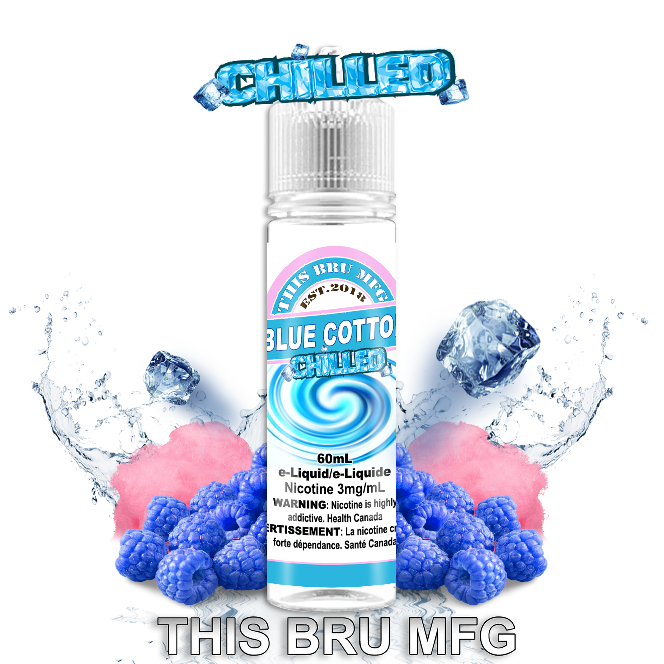 THIS BRU MFG - BLUE COTTON CHILLED 60ML