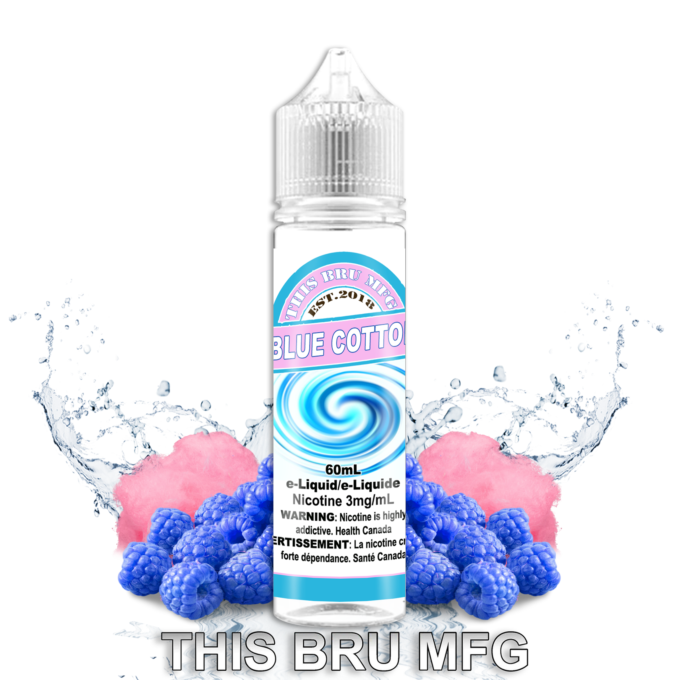 CUSTOM THIS BRU MFG - BLUE COTTON 60ML