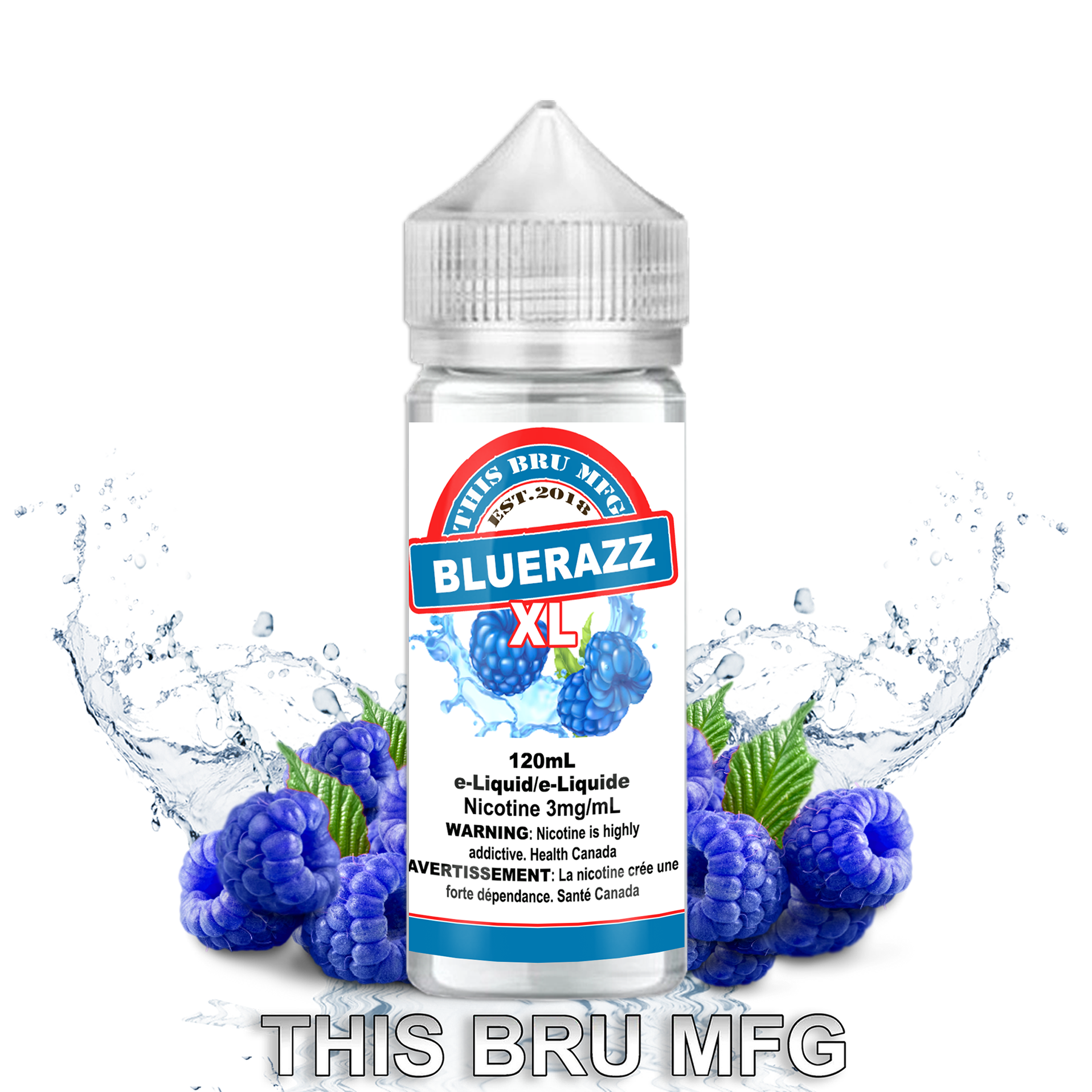 THIS BRU MFG - BLUERAZZ 120ML