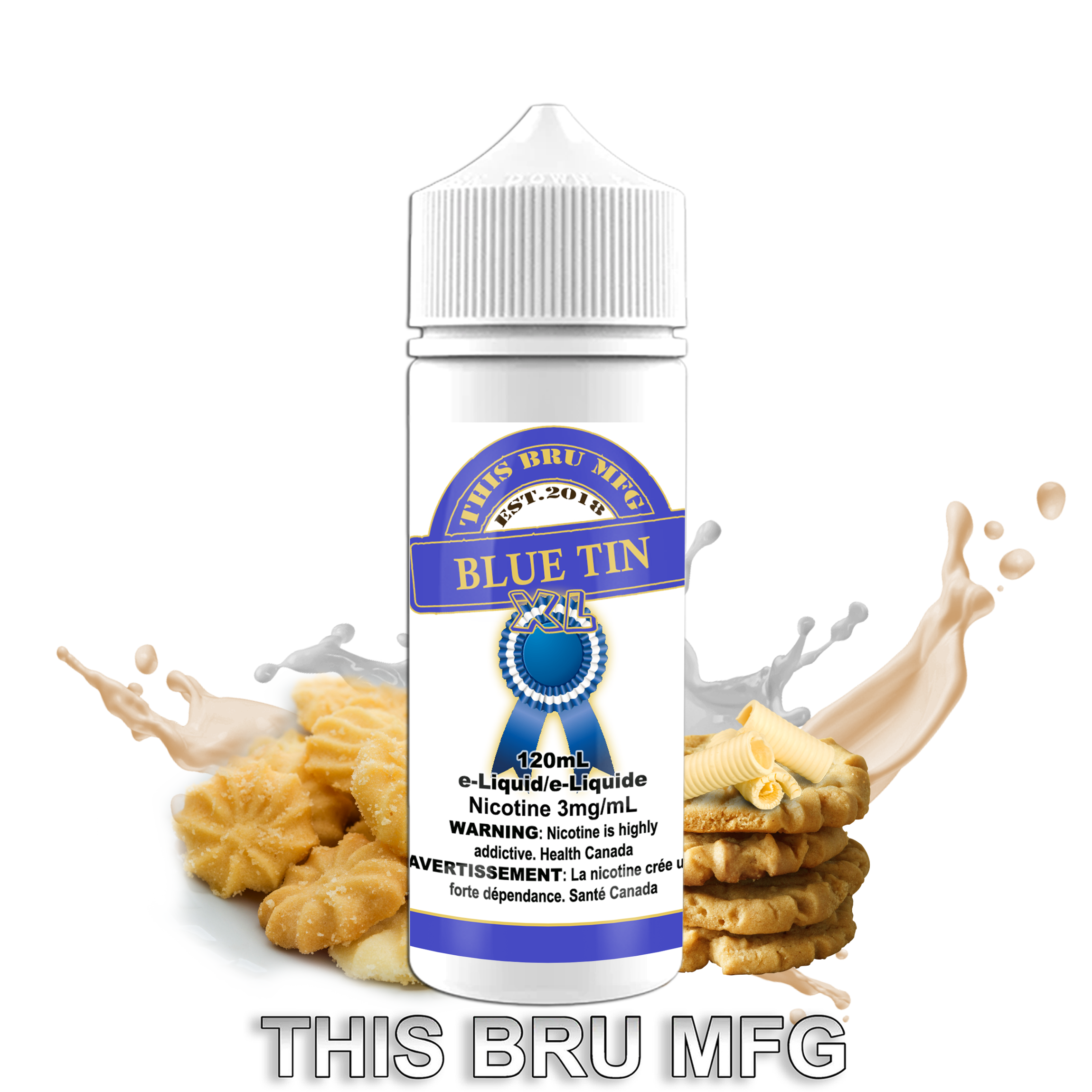 THIS BRU MFG - BLUE TIN