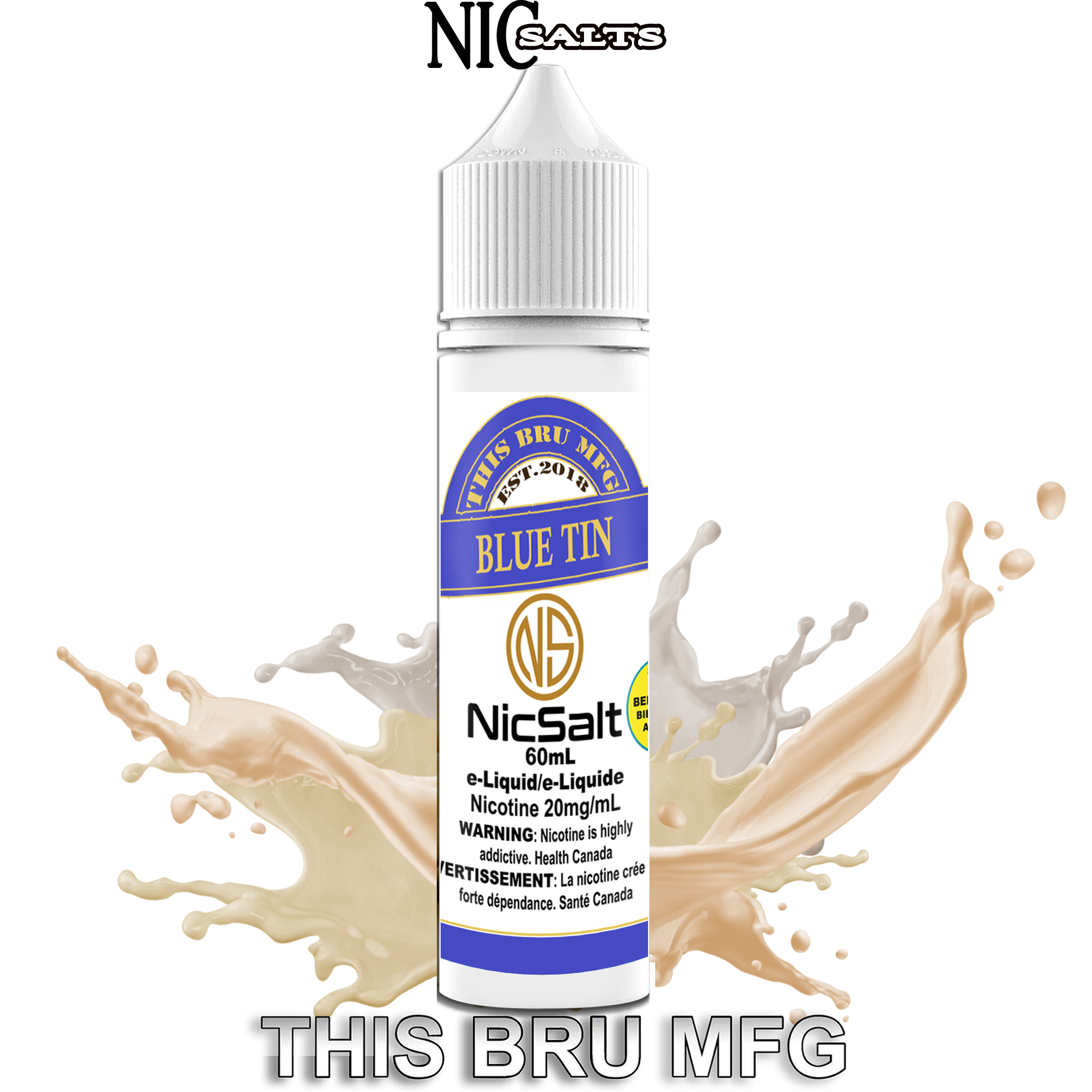 CUSTOM THIS BRU MFG SALT - BLUE TIN 60ML