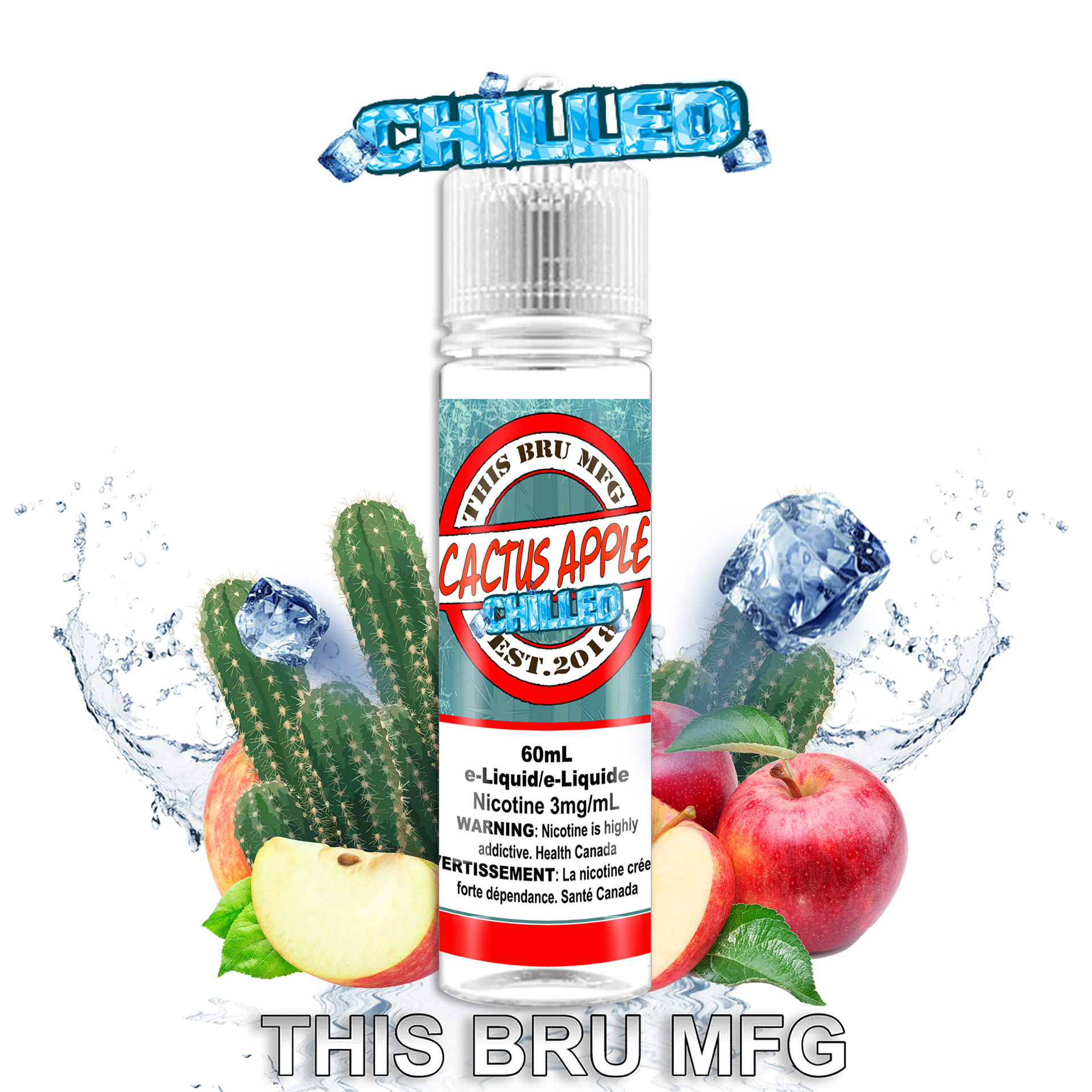 THIS BRU MFG - CACTUS APPLE CHILLED 60ML