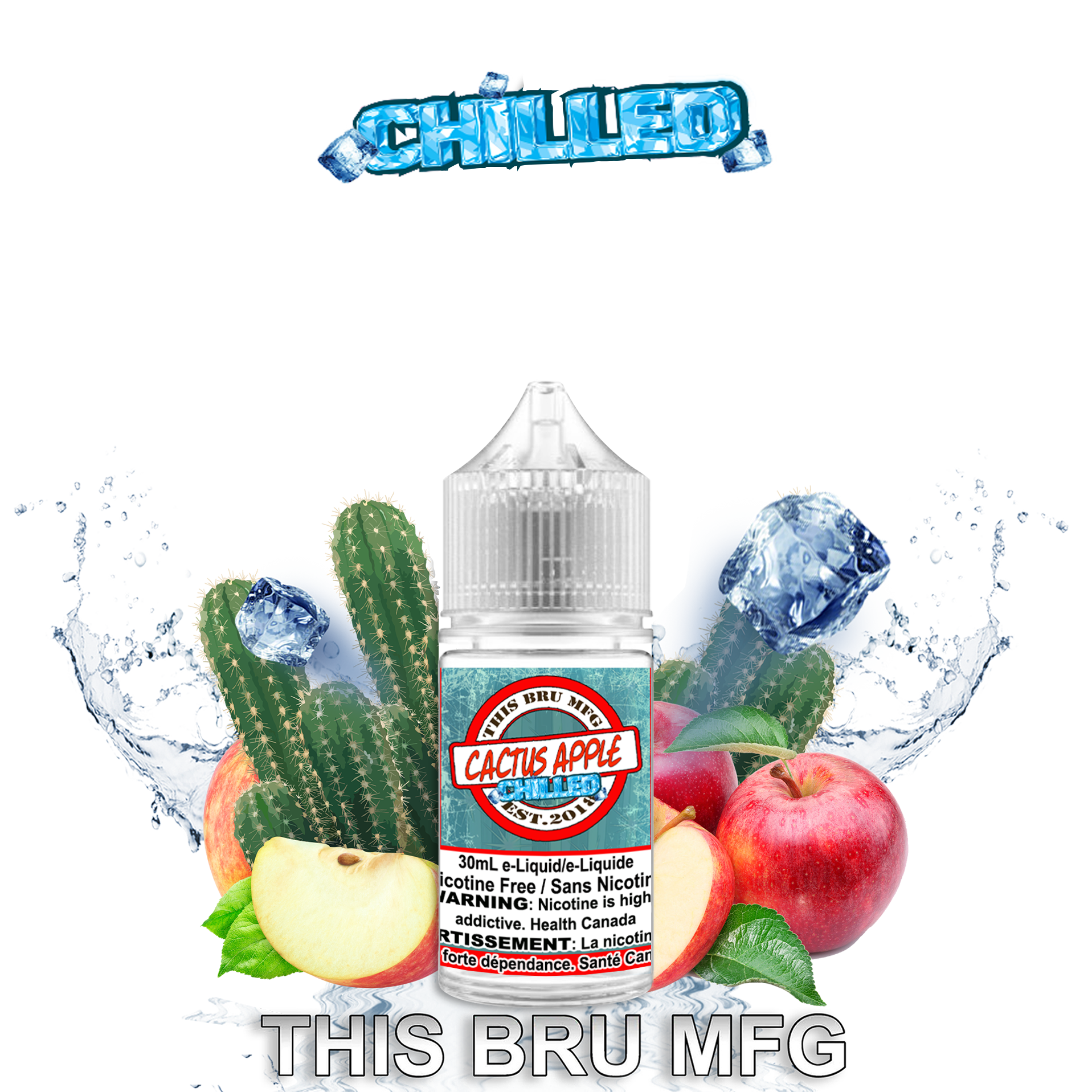 CUSTOM THIS BRU MFG - CACTUS APPLE CHILLED 30ML