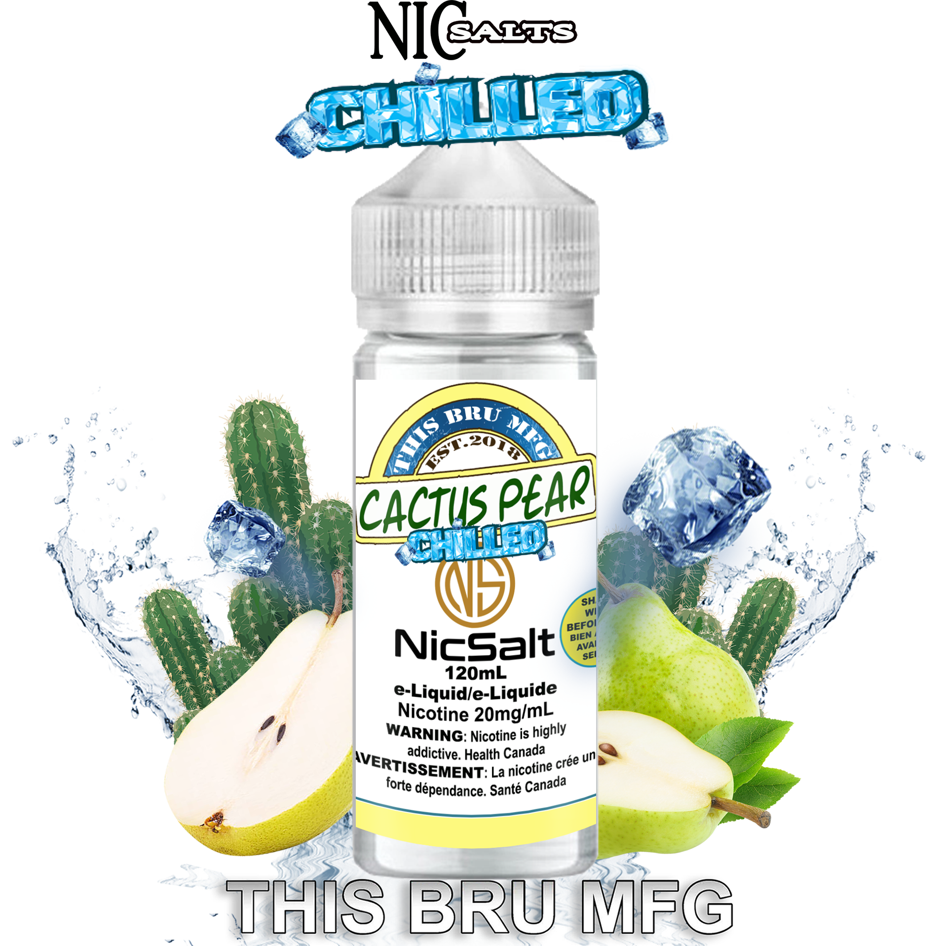 CUSTOM THIS BRU MFG SALT - CACTUS PEAR CHILLED 120ML