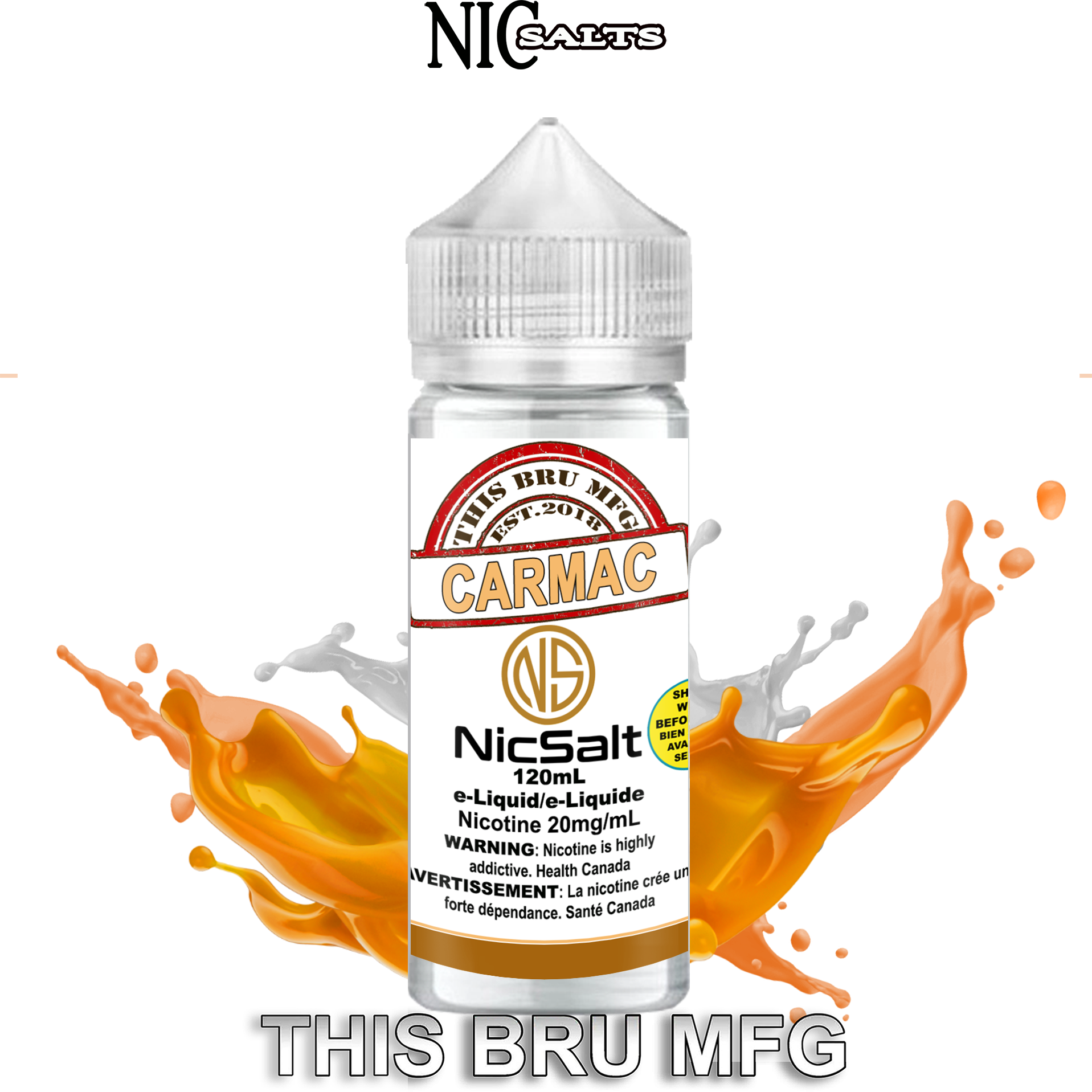 CUSTOM THIS BRU MFG SALT - CARMAC 120ML