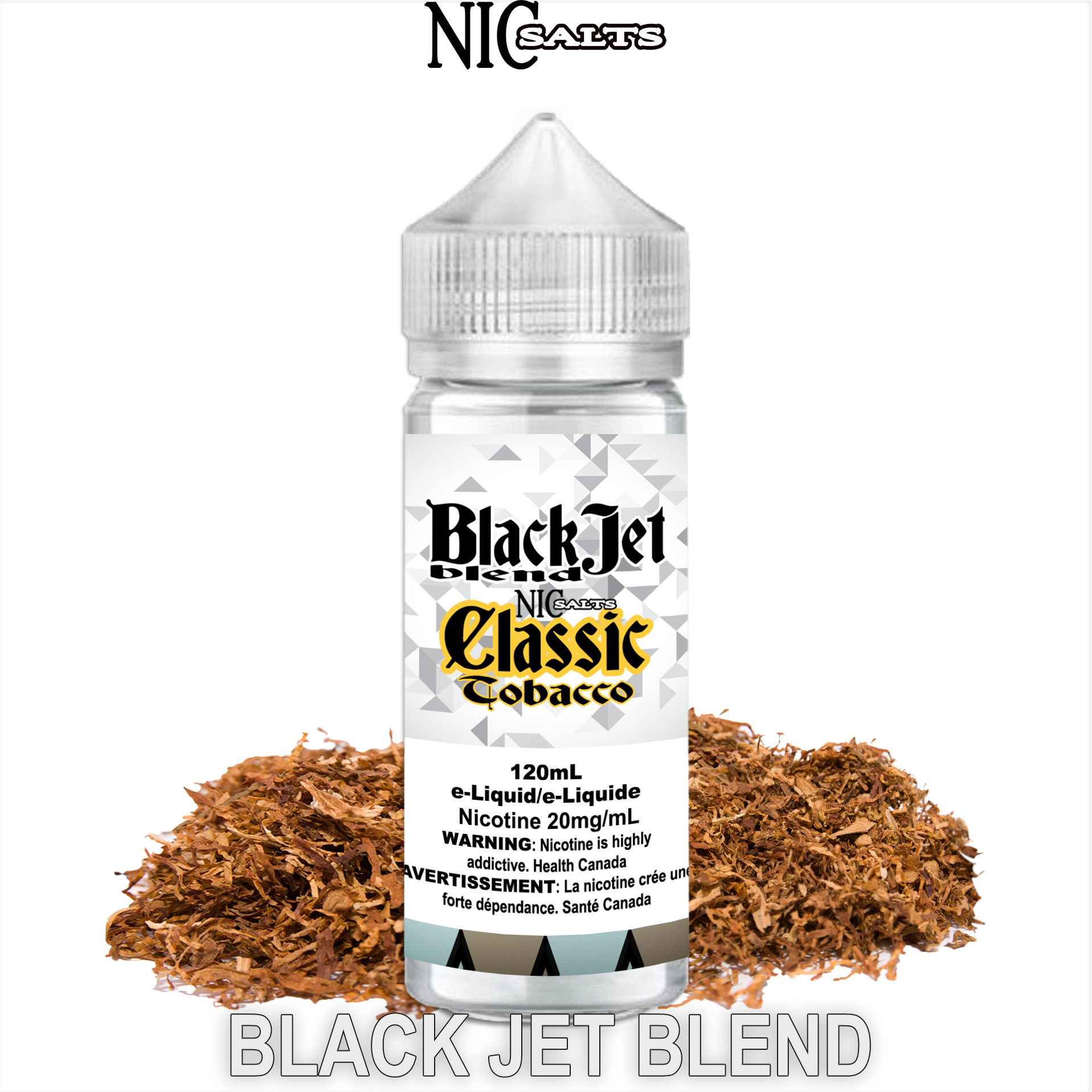 CUSTOM BLACK JET SALT - CLASSIC TOBACCO 120ML