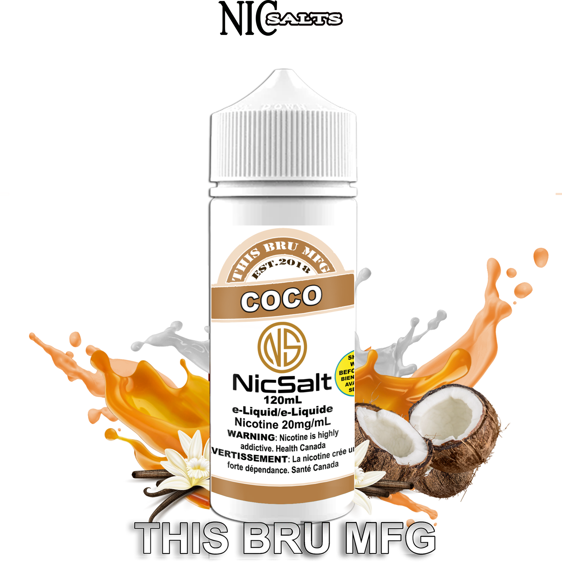 CUSTOM THIS BRU MFG SALT - COCO 120ML