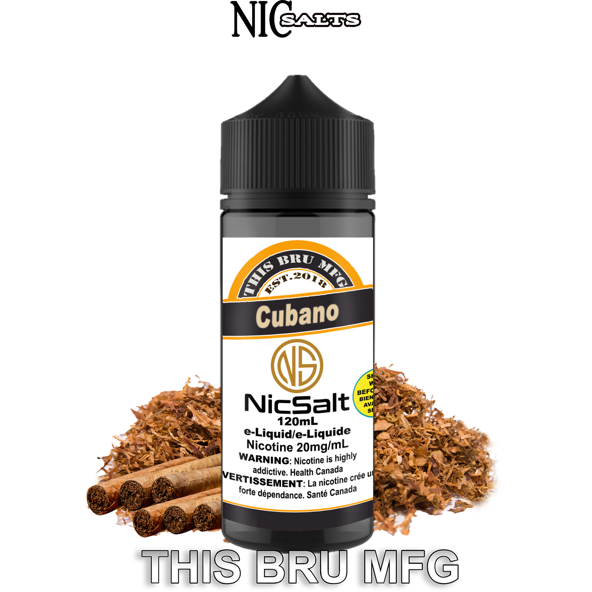 CUSTOM THIS BRU MFG SALT - CUBANO 120ML